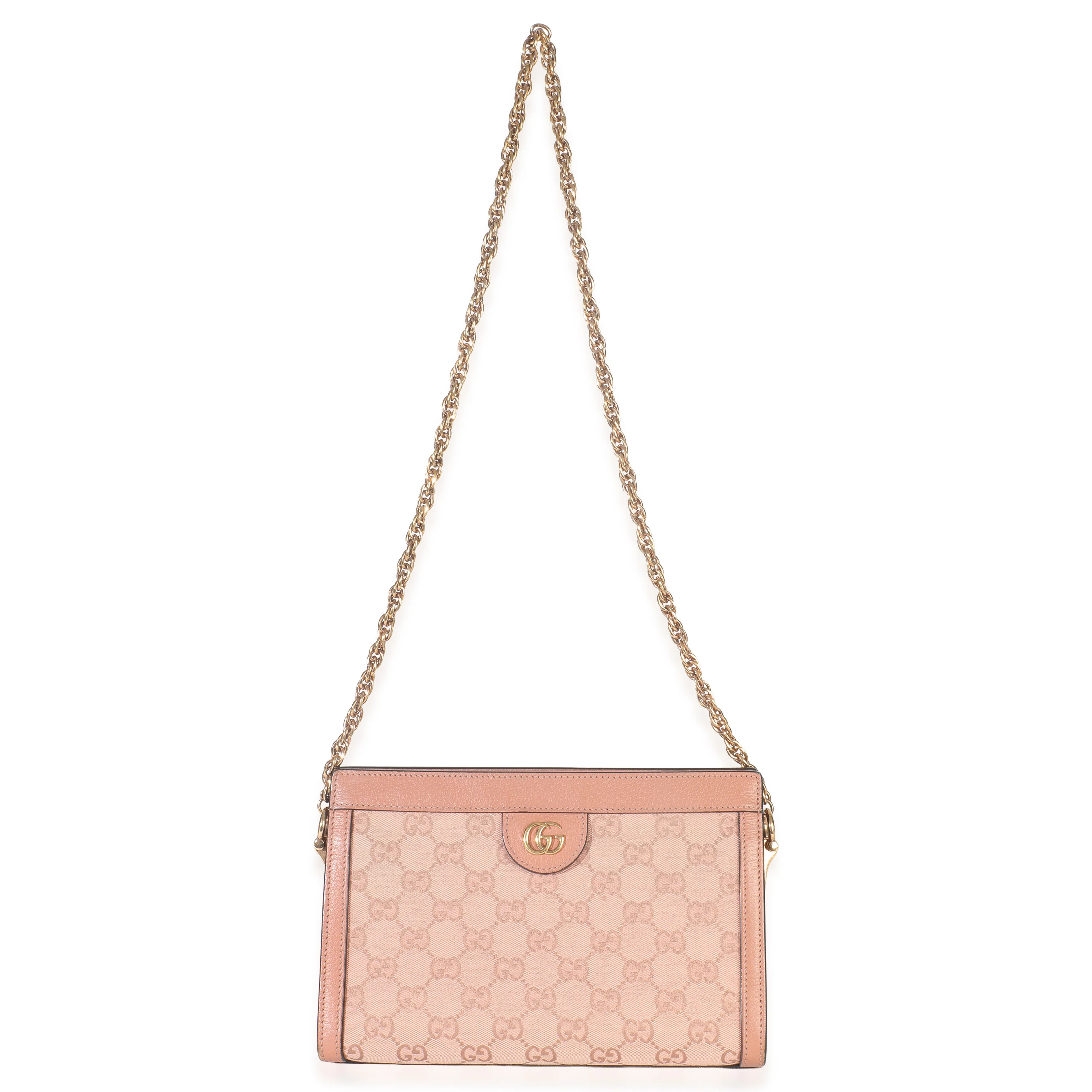 Light Pink GG Canvas Small Ophidia Chain Shoulder Bag - Image 6