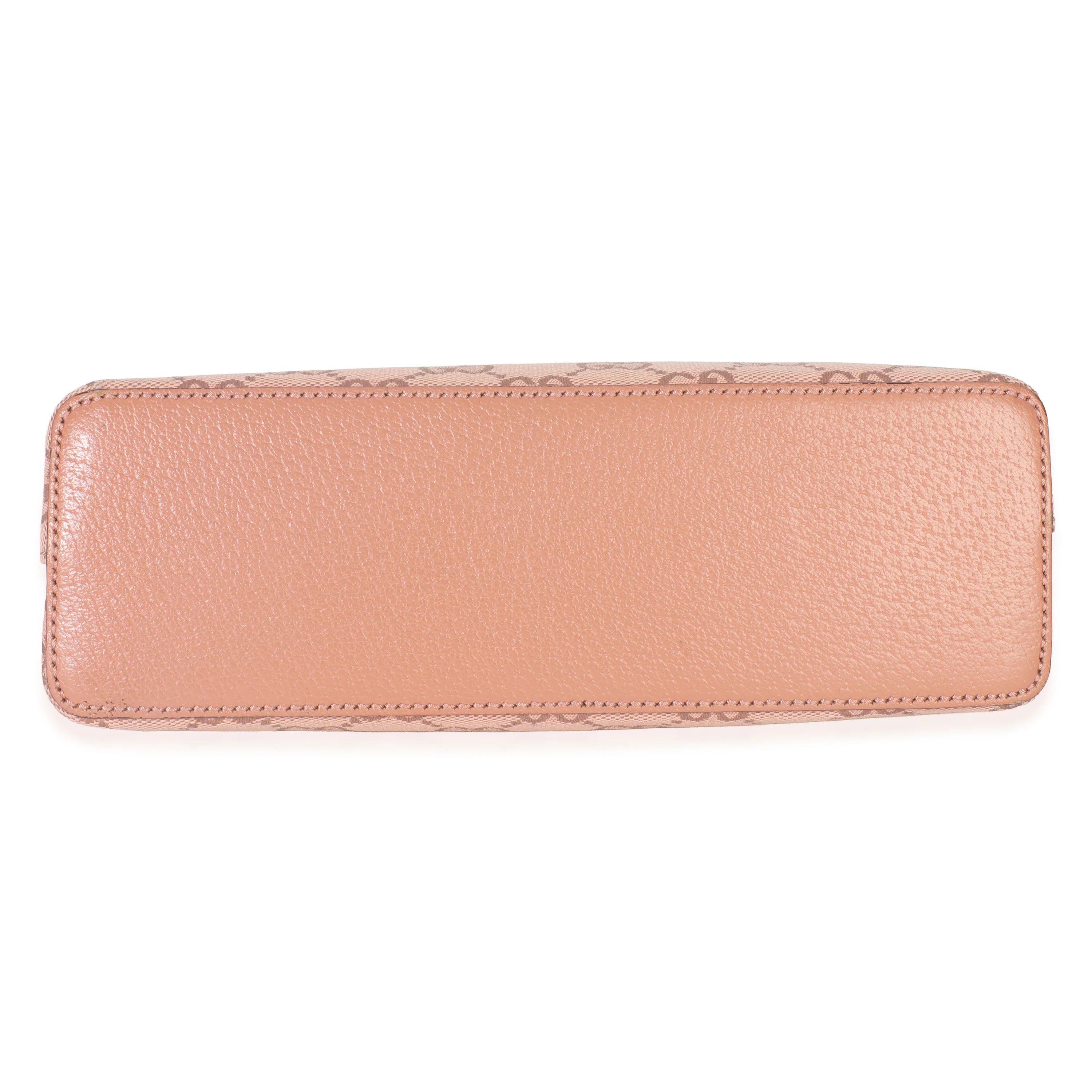 Pink GG Canvas Small Dome Ophidia Crossbody Bag - Image 5