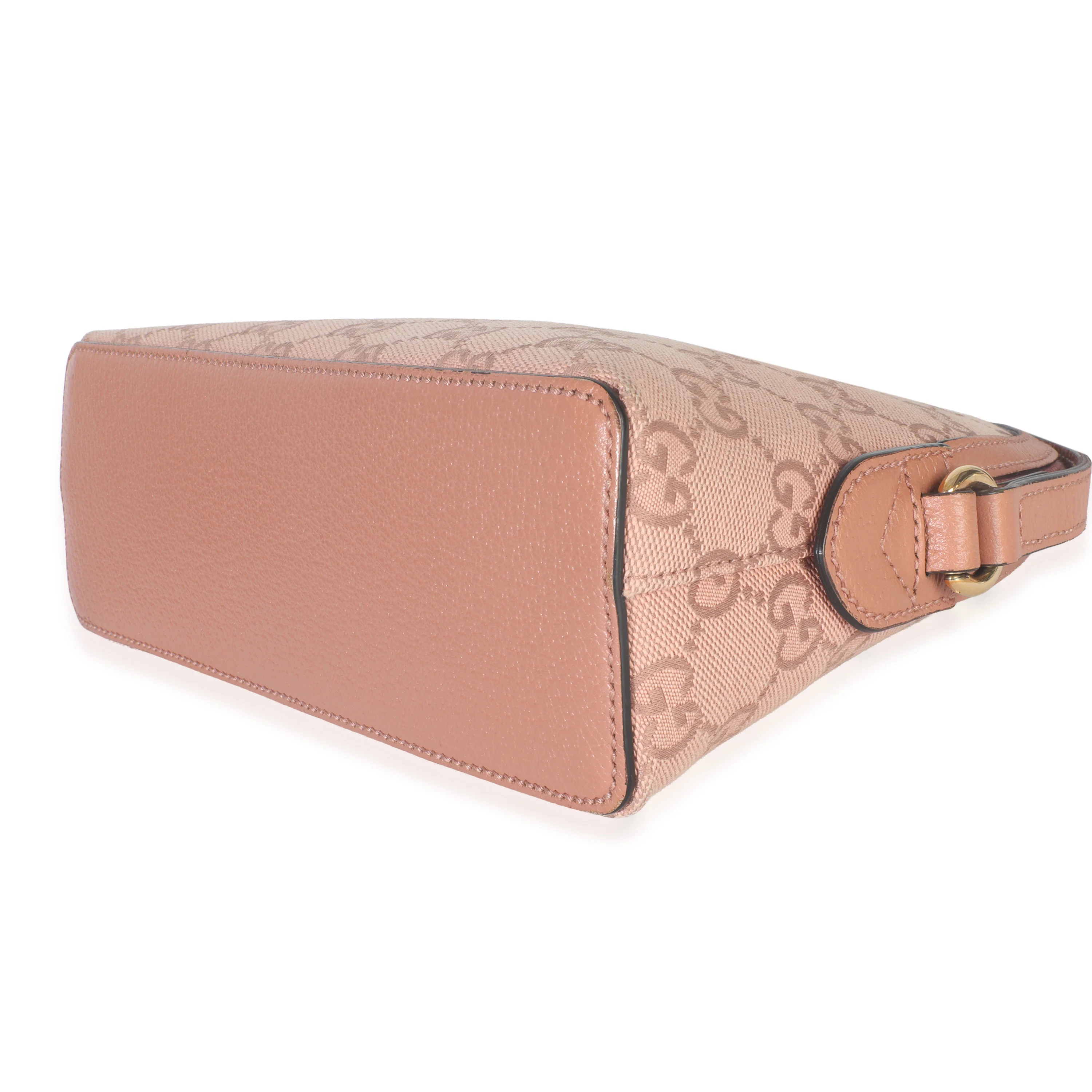 Pink GG Canvas Small Dome Ophidia Crossbody Bag - Image 7