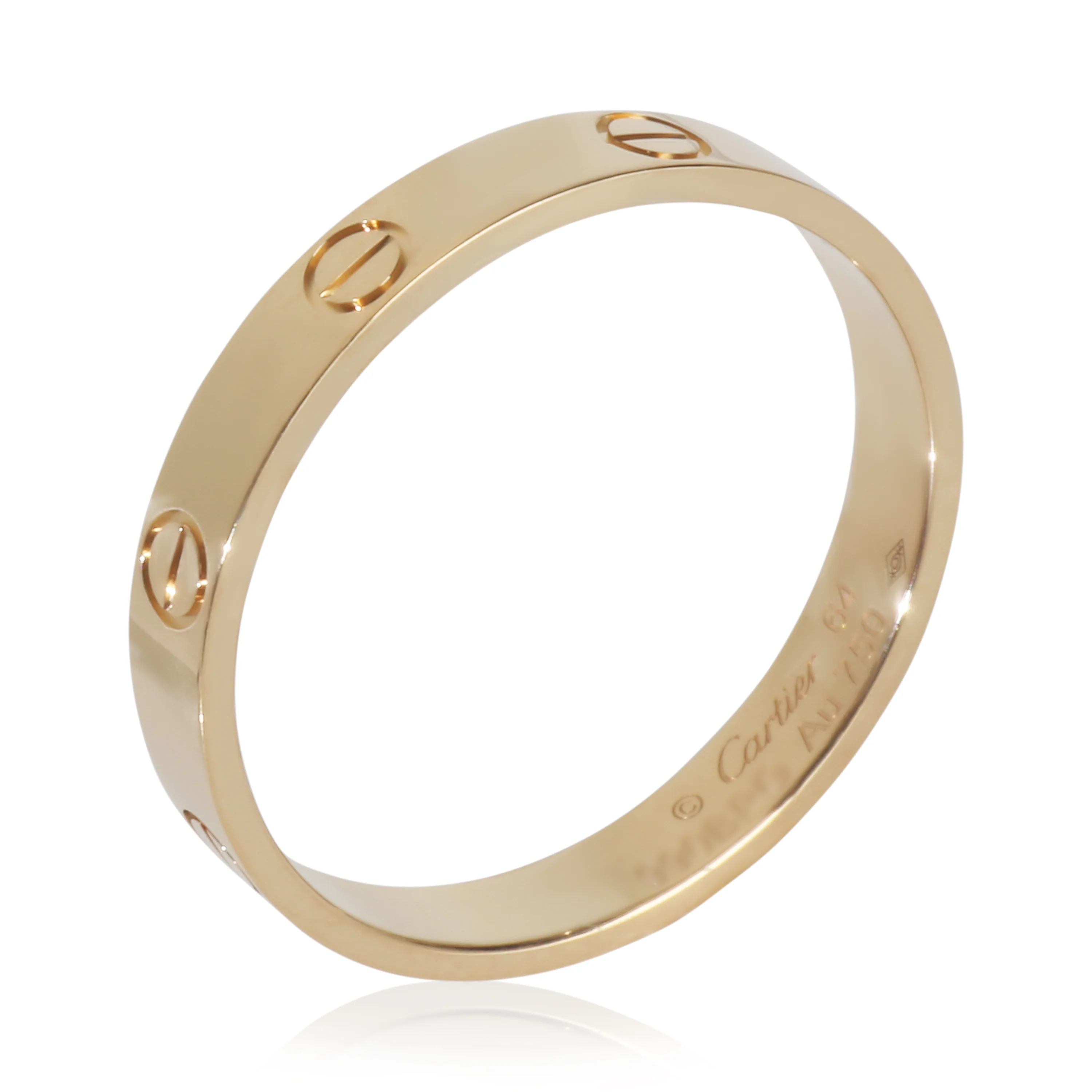 Yellow Gold  Small Model Love Ring - Image 4