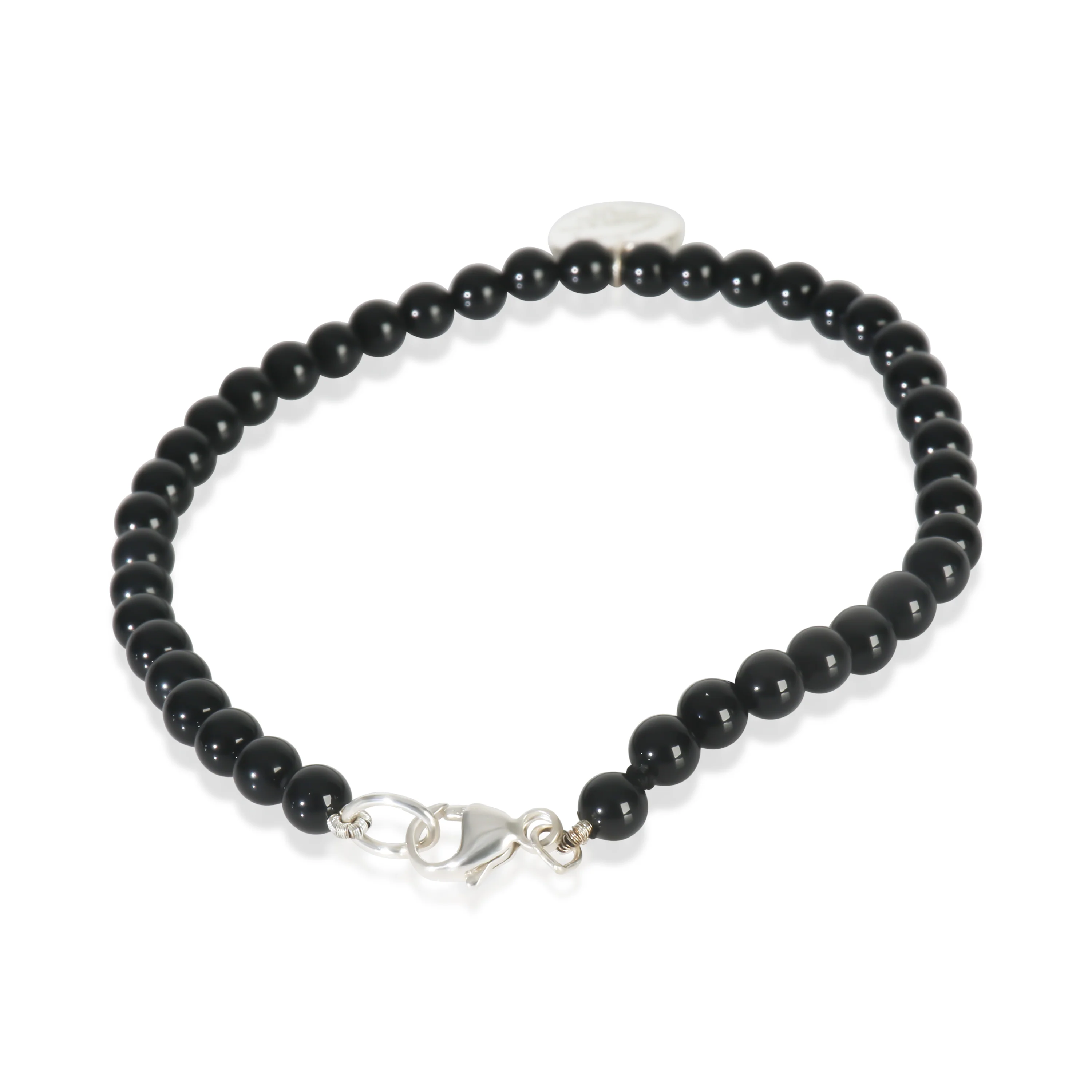 Sterling Silver Onyx Return To Tiffany Bracelet - Image 3