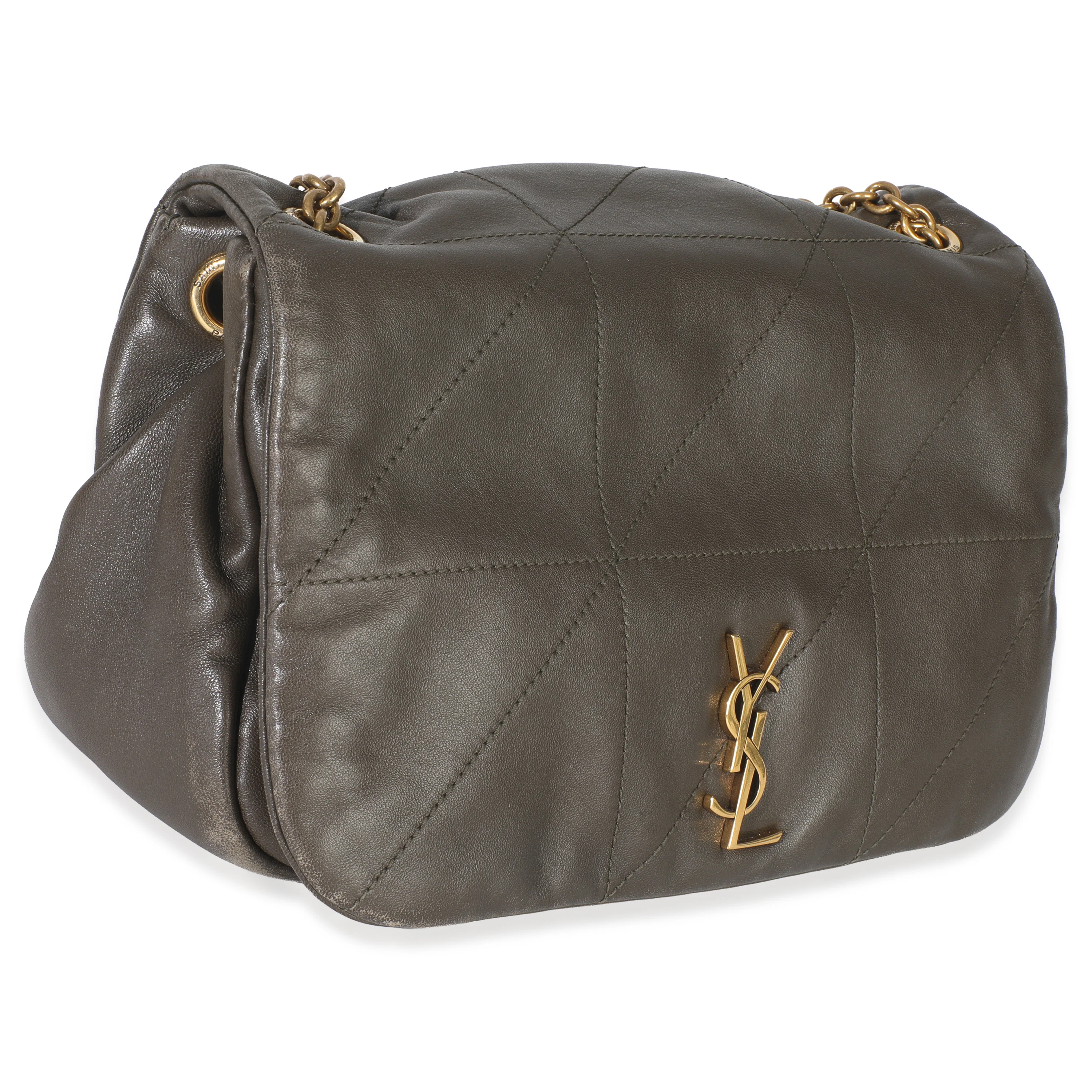 Olive Lambskin Matelasse Monogram Small Jamie 4.3 - Image 3