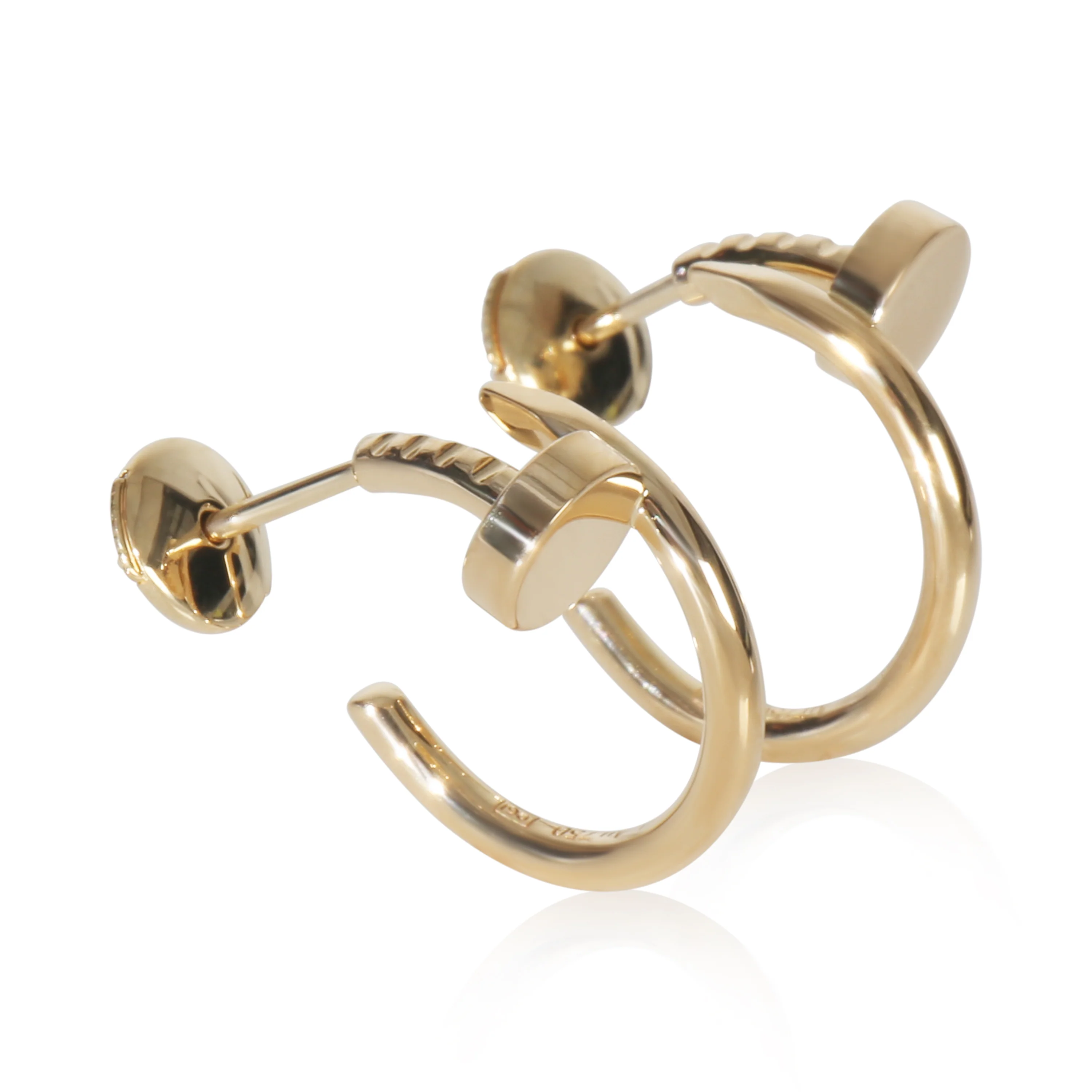 Yellow Gold  Small Model Juste Un Clou Hoop Earrings - Image 3