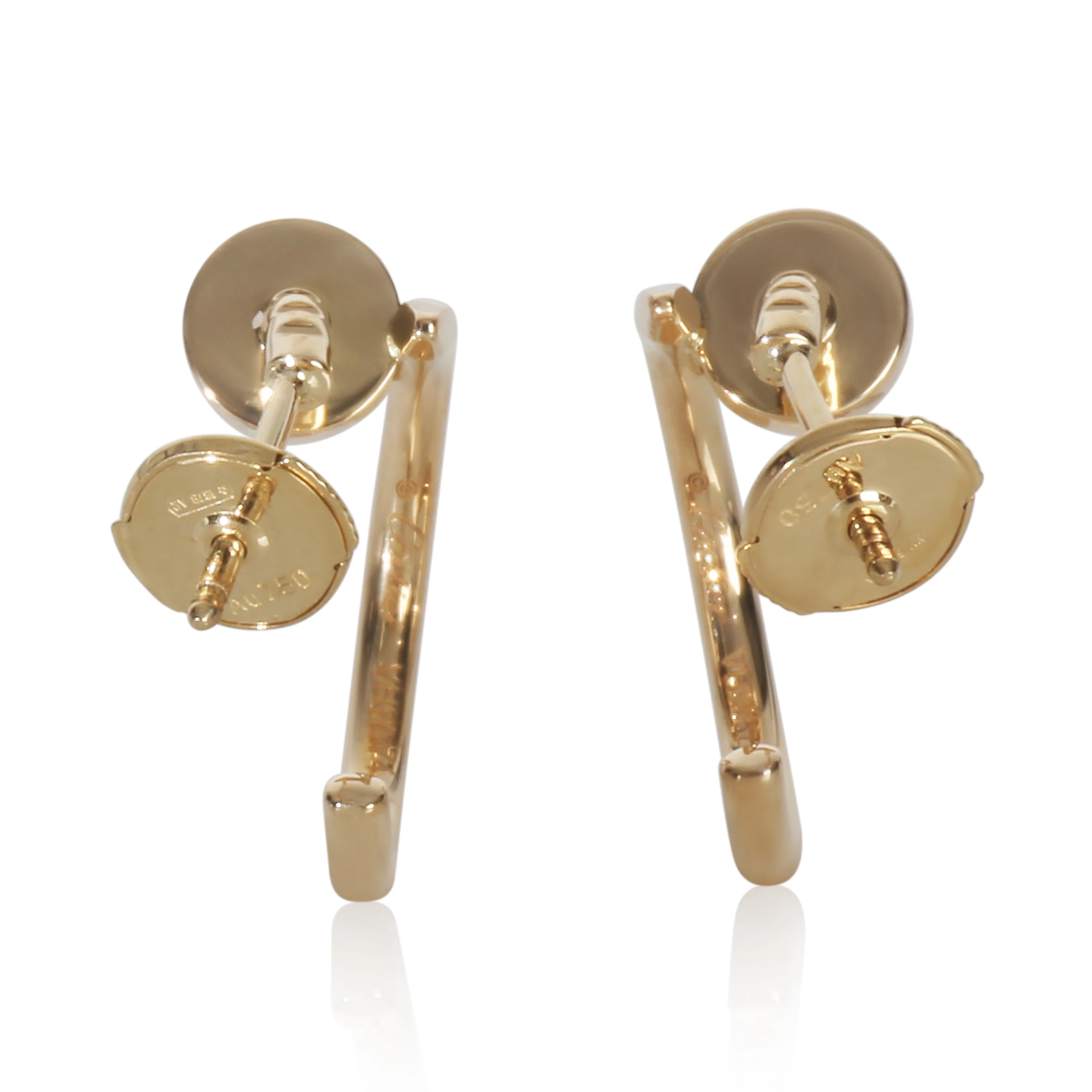 Yellow Gold  Small Model Juste Un Clou Hoop Earrings - Image 4