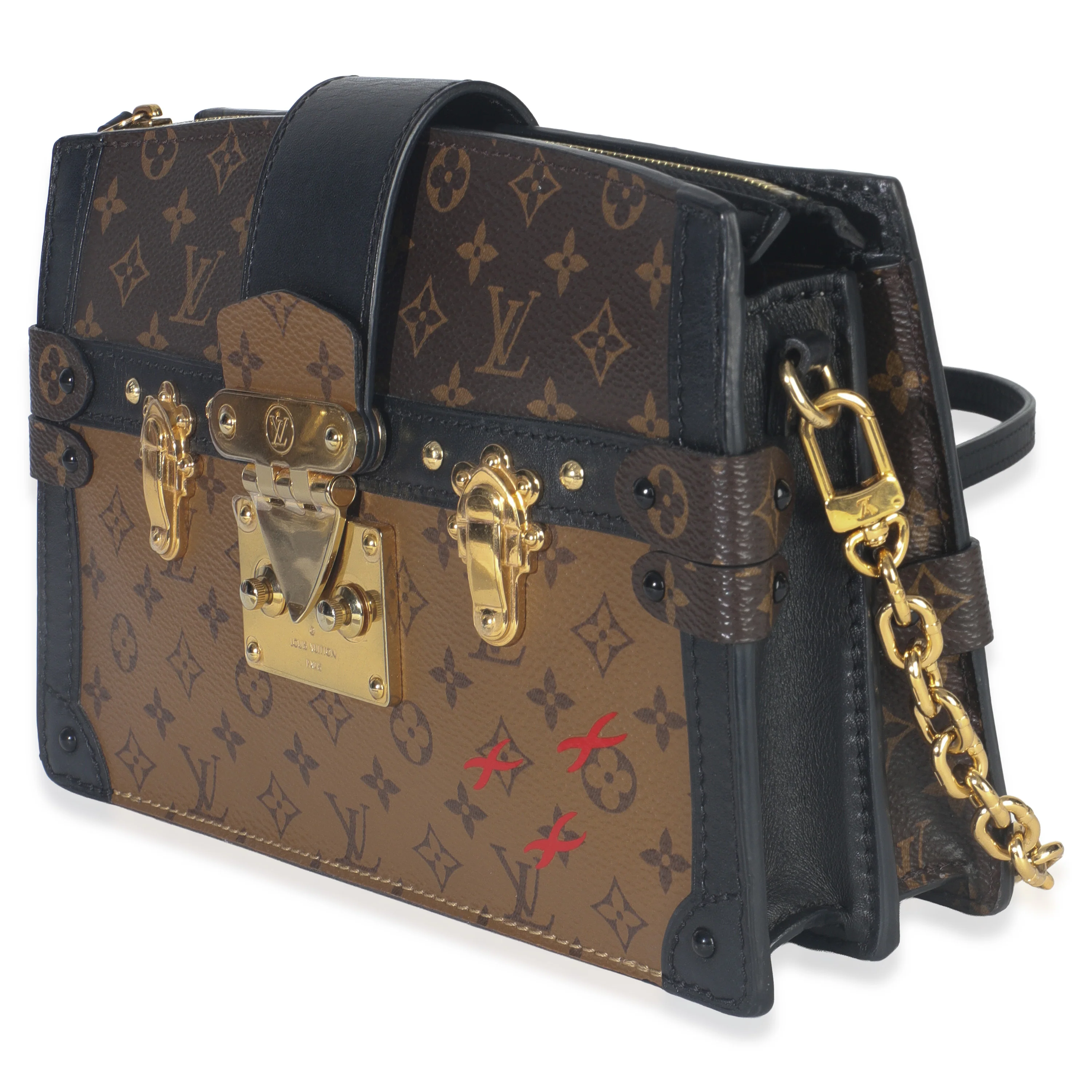 Reverse Monogram Canvas Trunk Clutch - Image 2