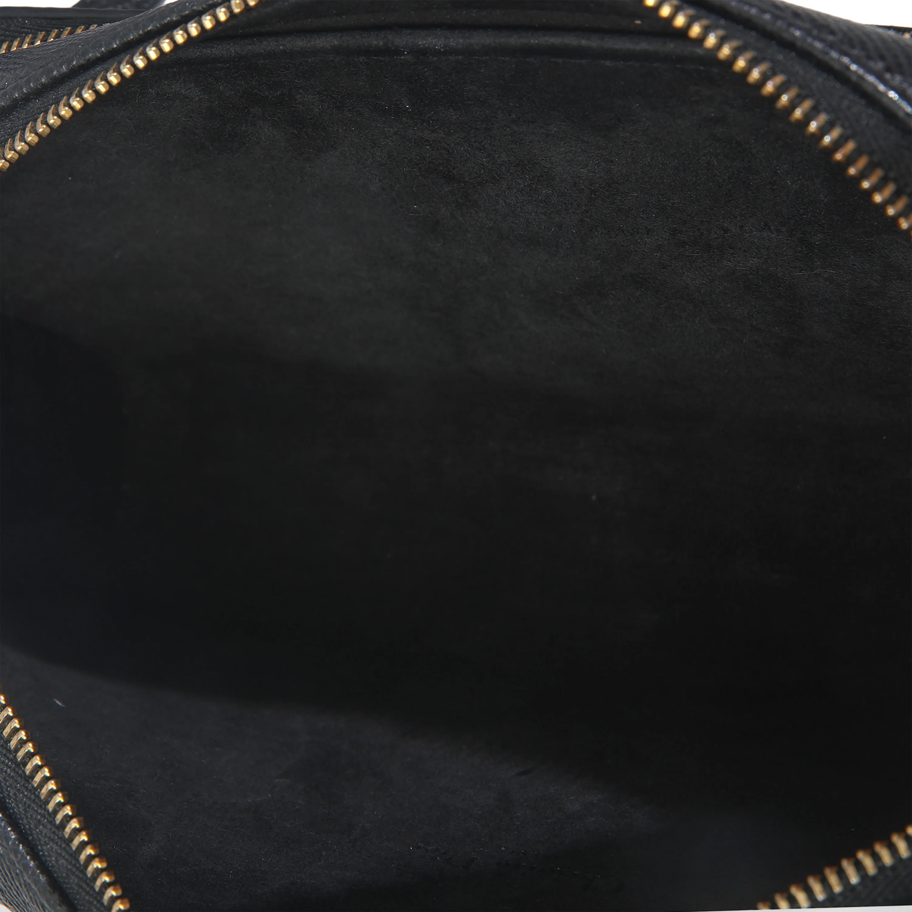 Black Grained Calfskin Caro Double Pouch - Image 9