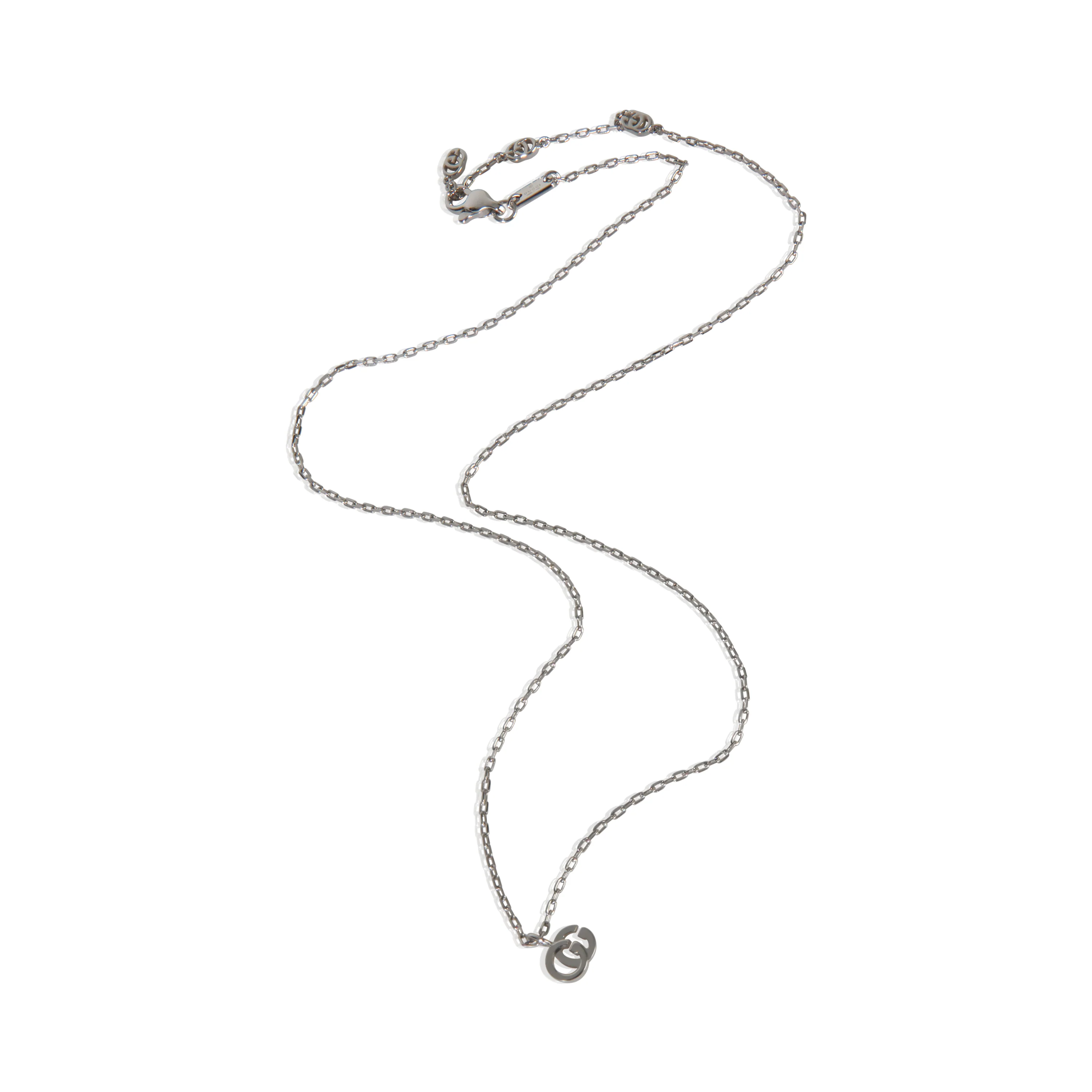 White Gold  GG Marmont Necklace - Image 3