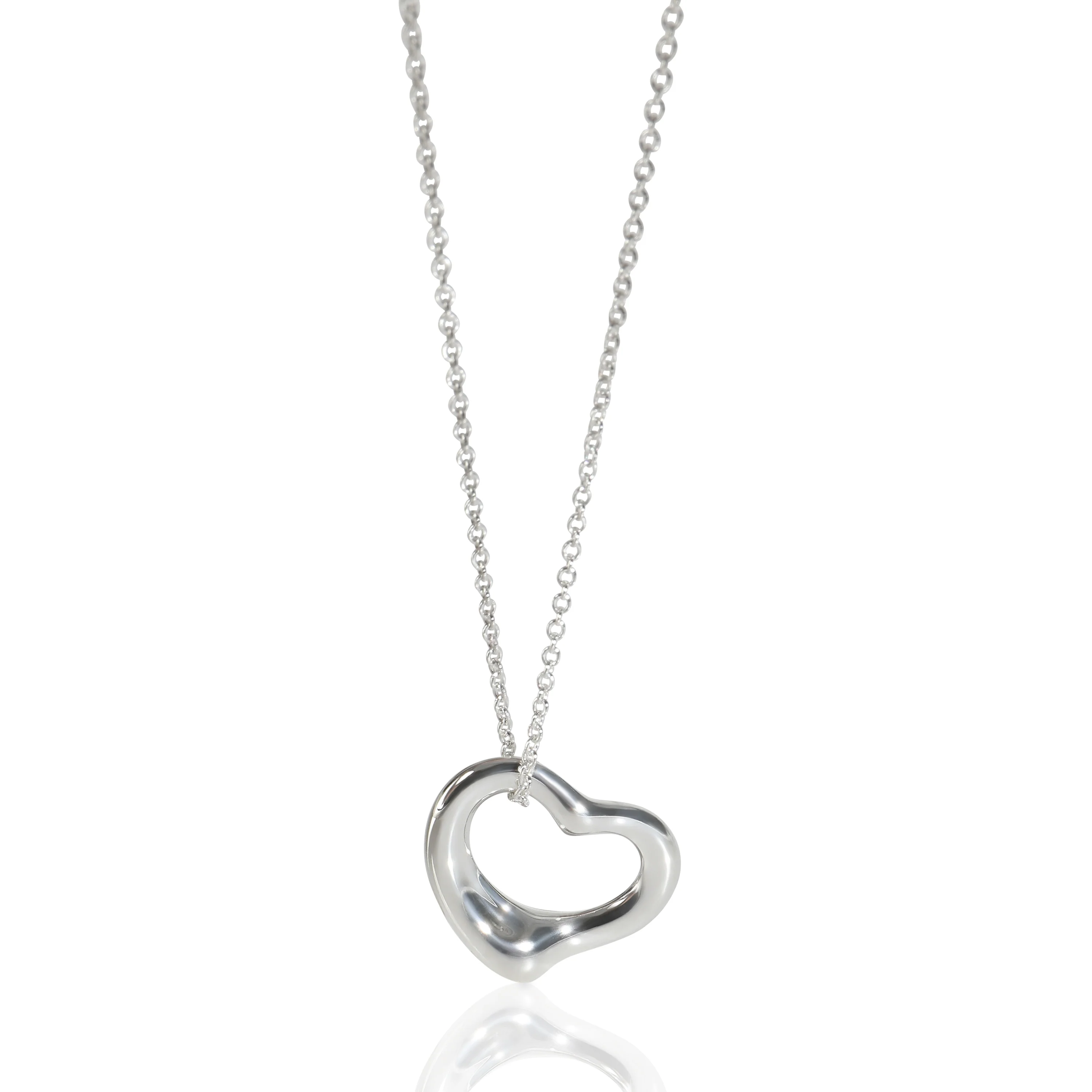 Sterling Silver Elsa Peretti Open Heart Pendant