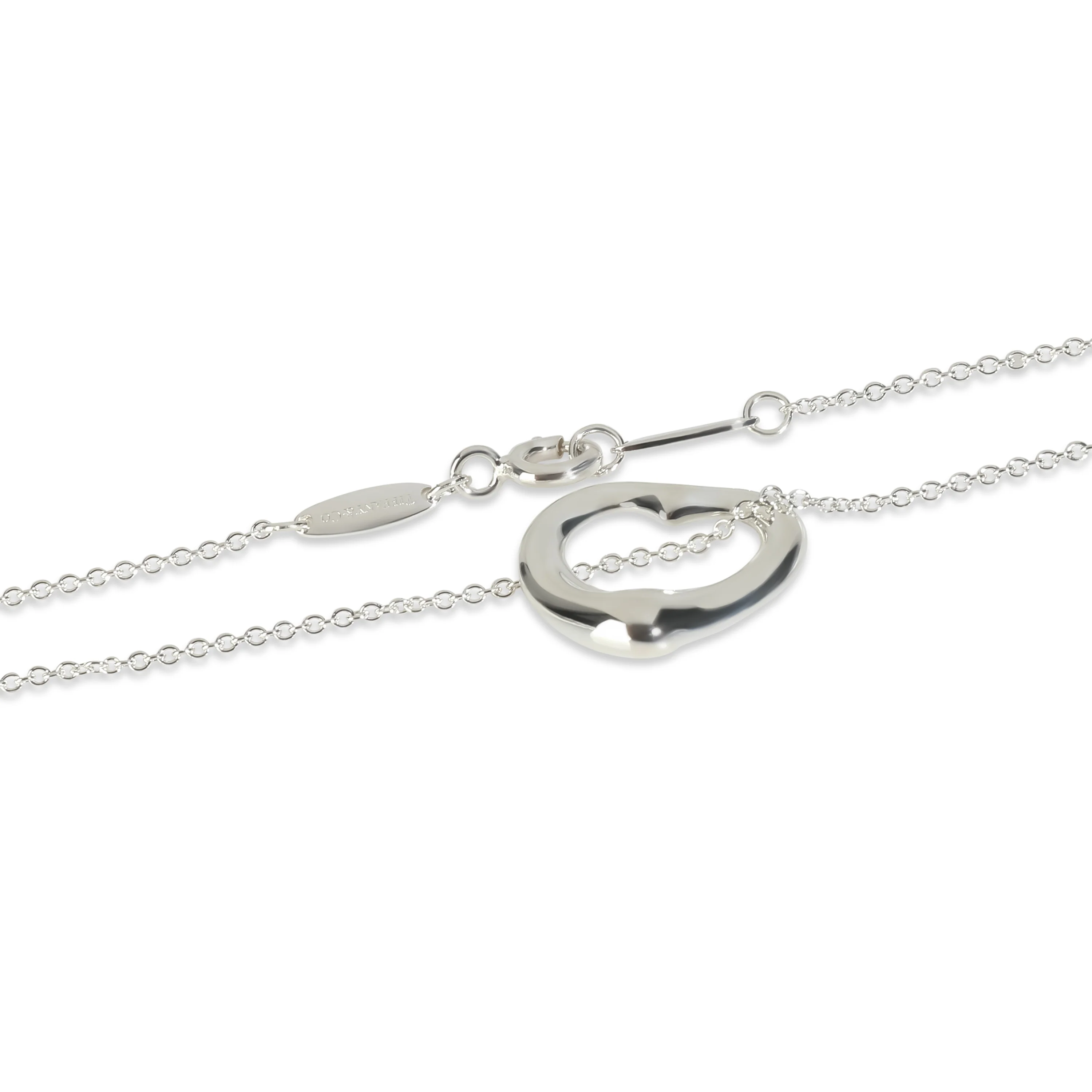 Sterling Silver Elsa Peretti Open Heart Pendant - Image 2