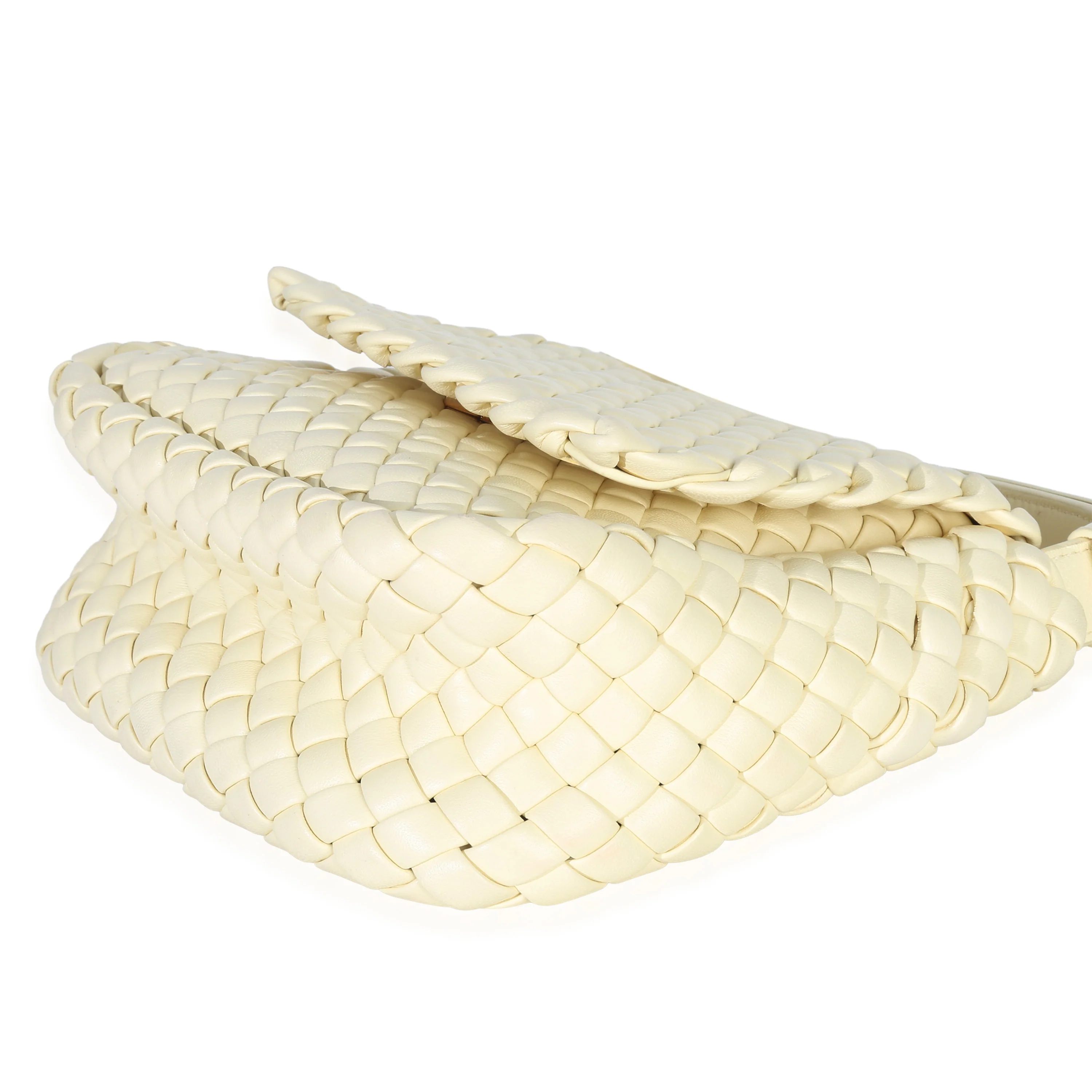Chamomile Nappa Intreccio Mini Cobble Shoulder Bag - Image 11