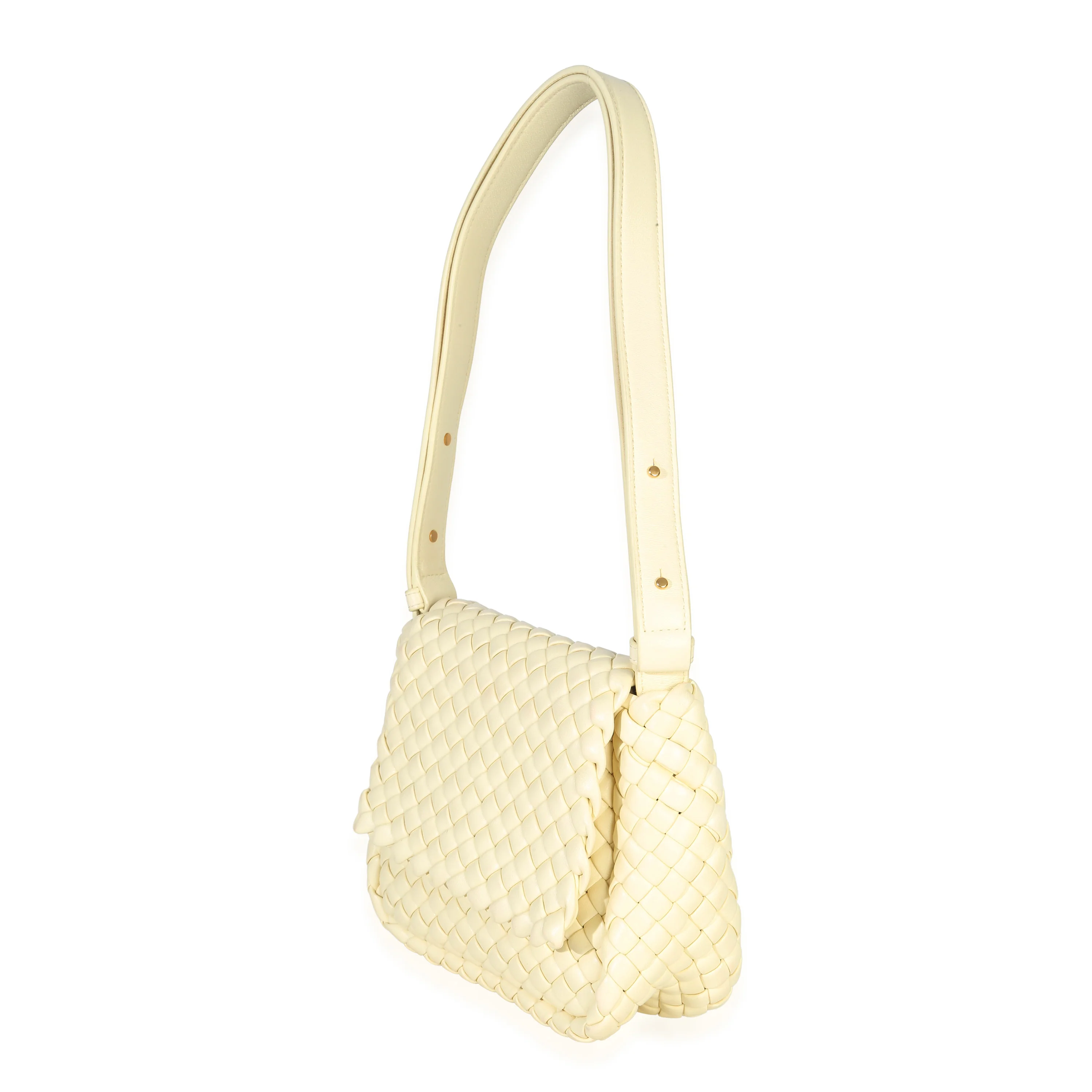 Chamomile Nappa Intreccio Mini Cobble Shoulder Bag - Image 2
