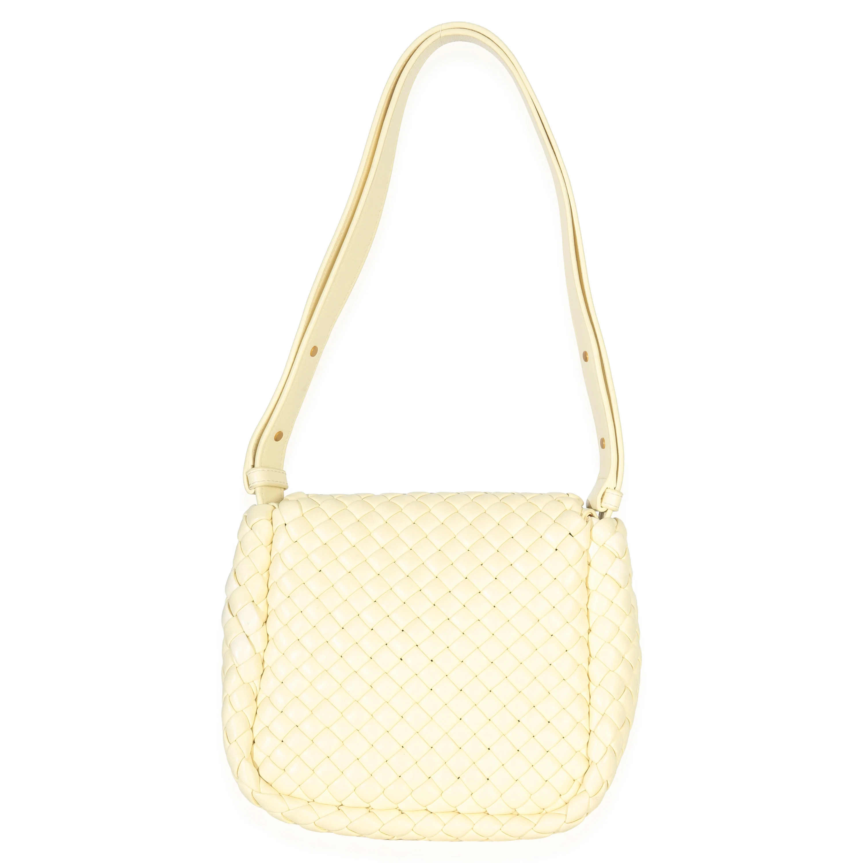 Chamomile Nappa Intreccio Mini Cobble Shoulder Bag - Image 4
