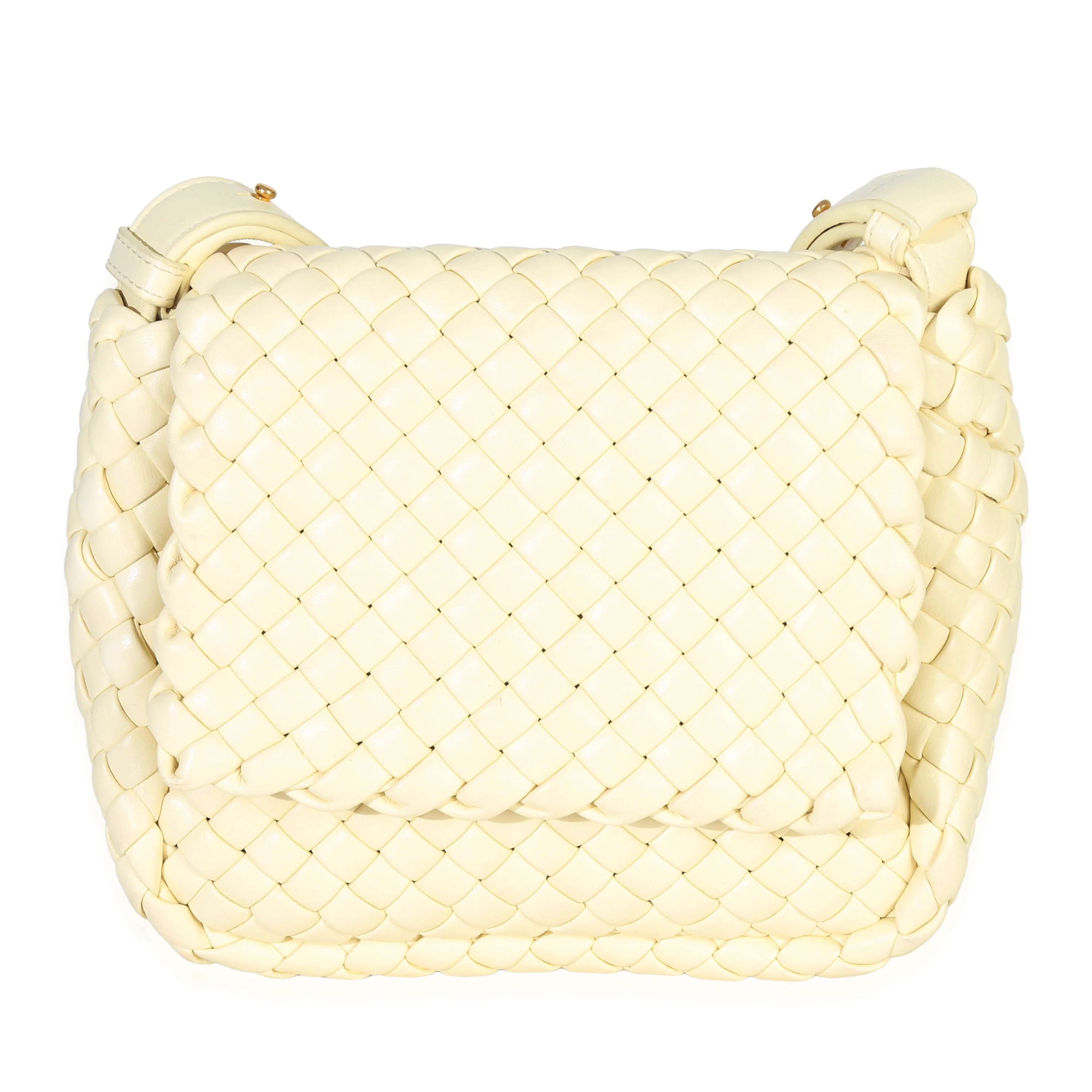 Chamomile Nappa Intreccio Mini Cobble Shoulder Bag - Image 5