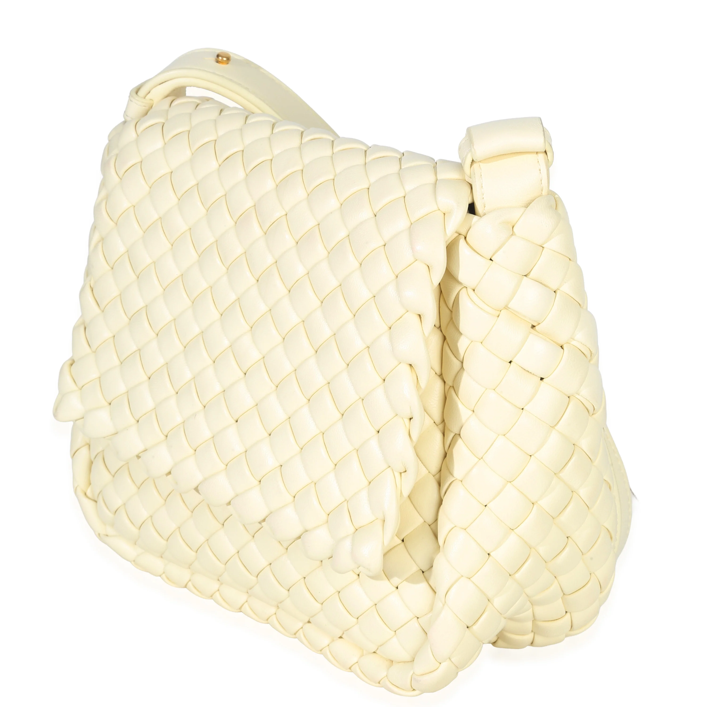 Chamomile Nappa Intreccio Mini Cobble Shoulder Bag - Image 7