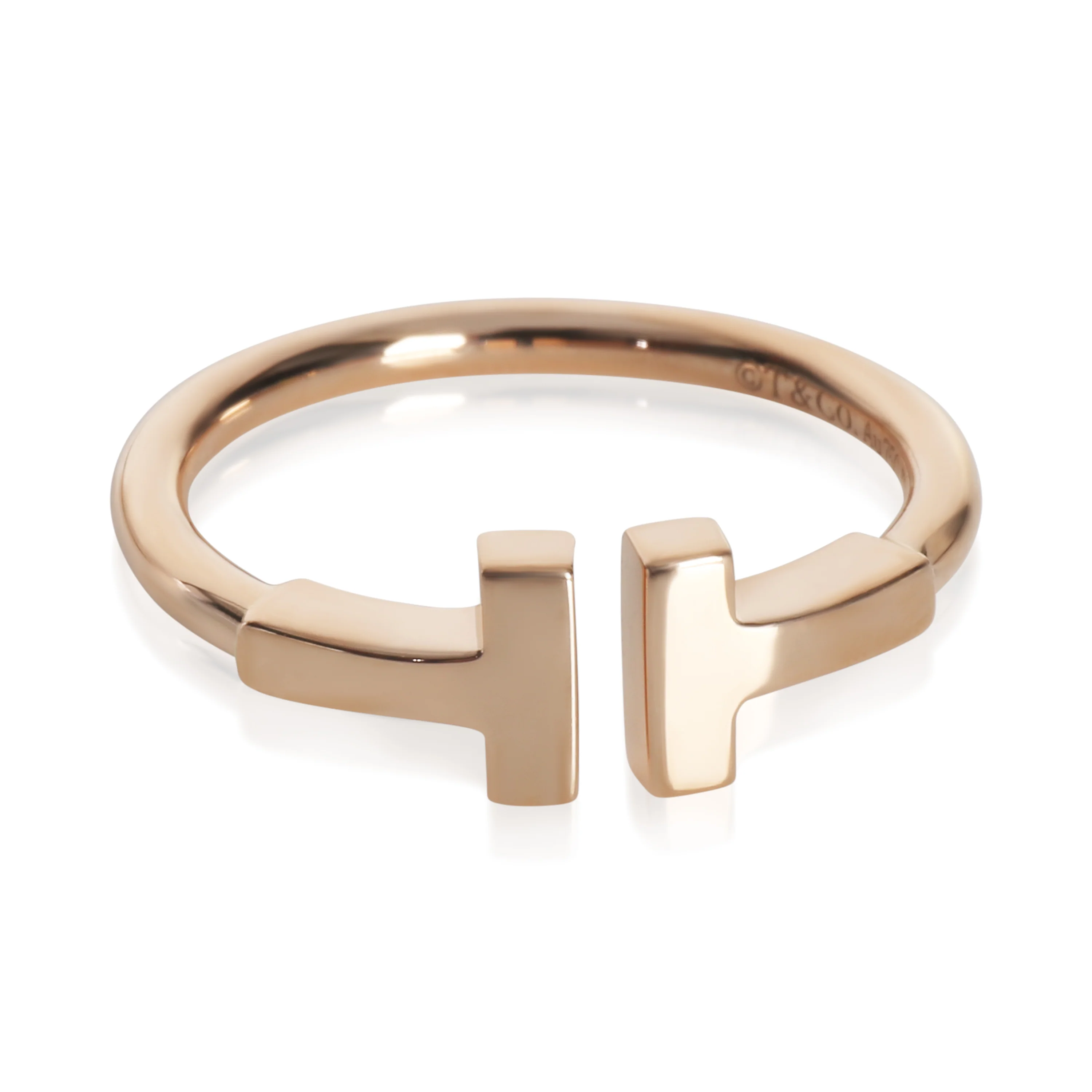 Rose Gold Tiffany T Ring