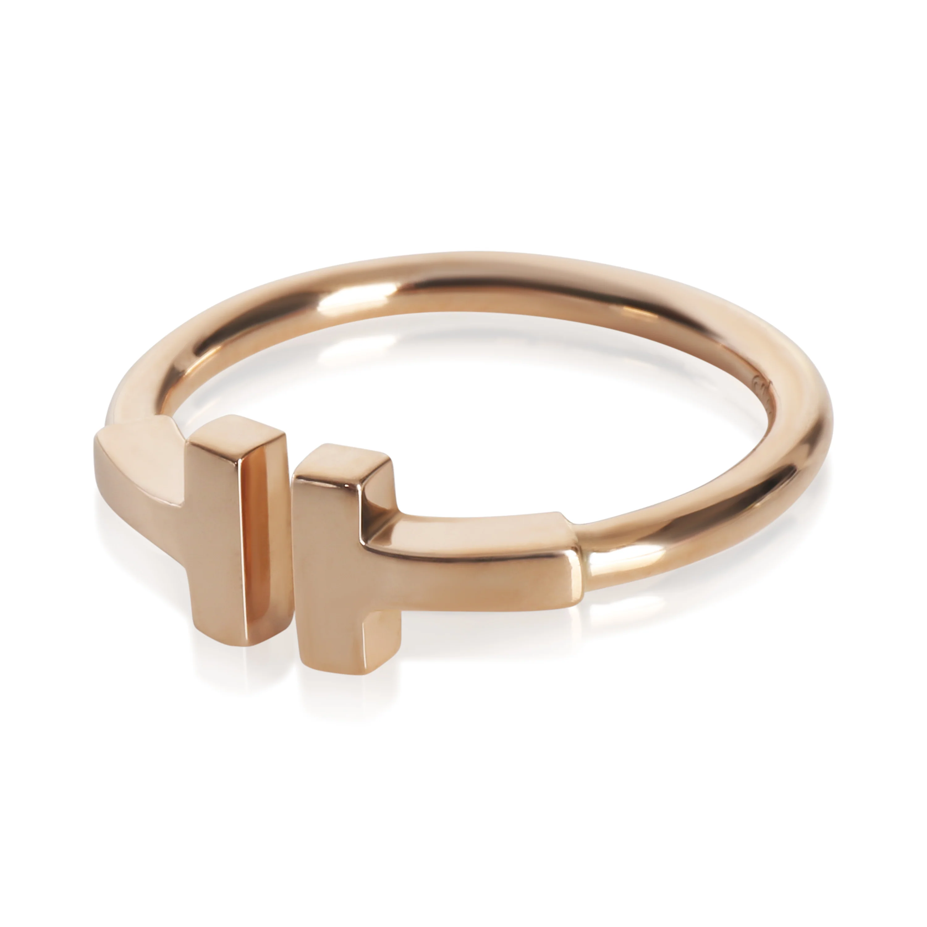 Rose Gold Tiffany T Ring - Image 2