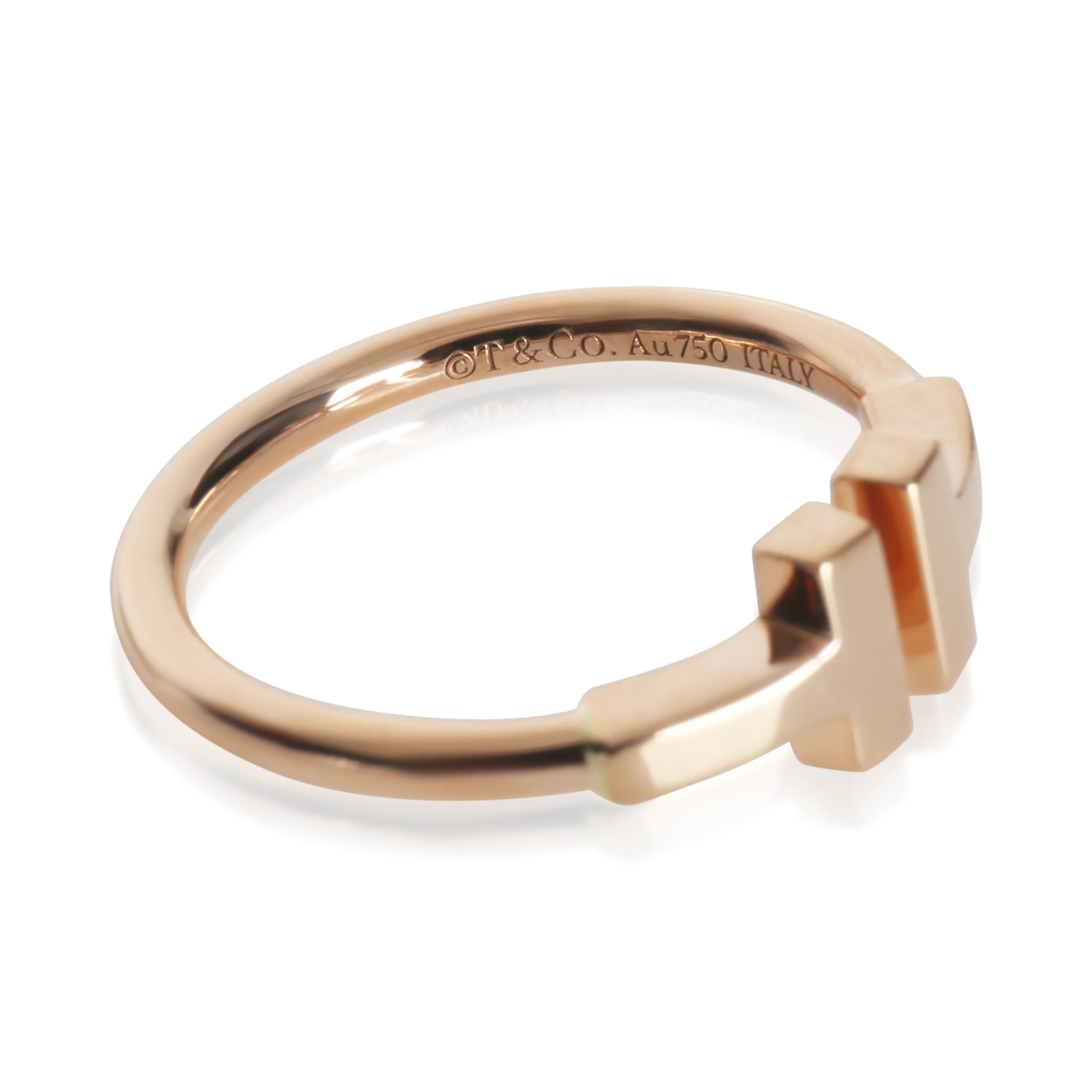 Rose Gold Tiffany T Ring - Image 4