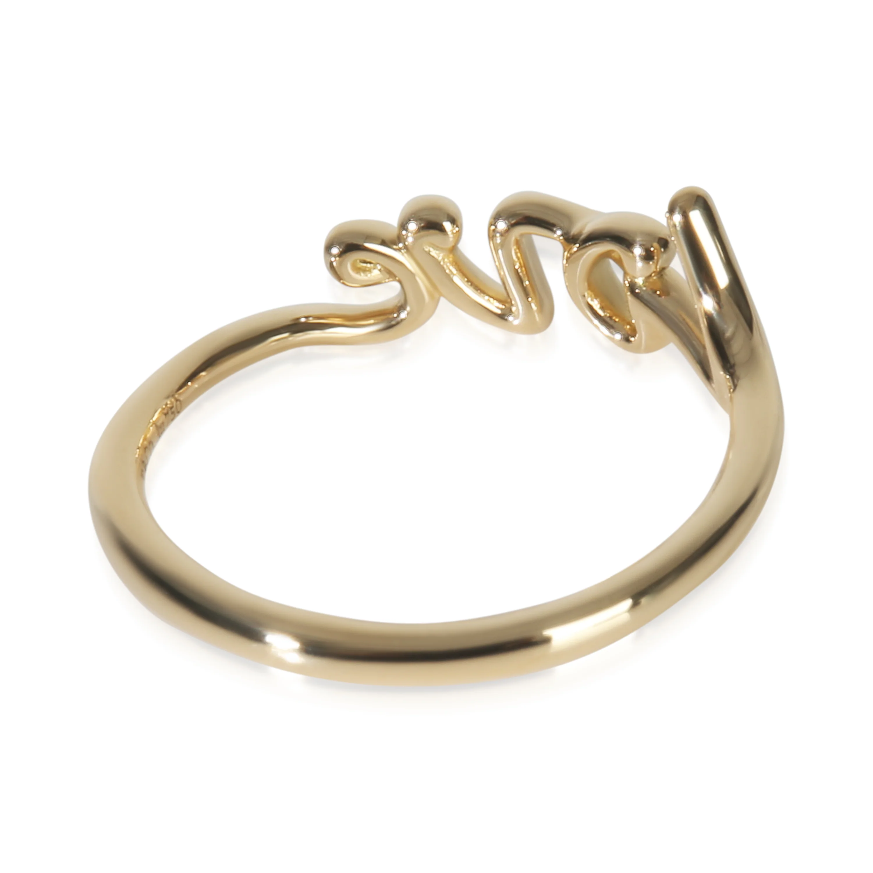 Yellow Gold  Mini Model Paloma Picasso Grafitti Love Ring - Image 3