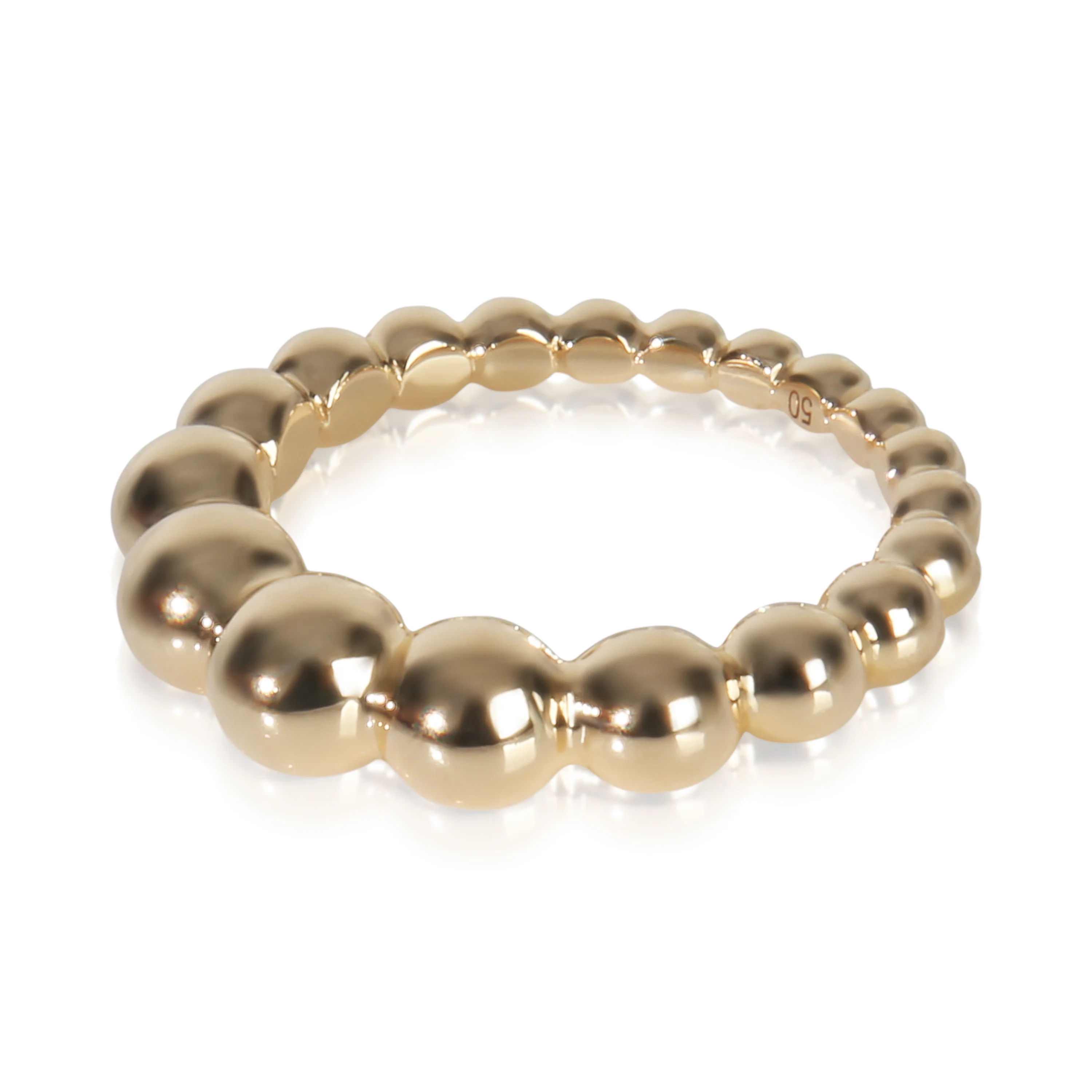 Yellow Gold  Perlee Ring - Image 2