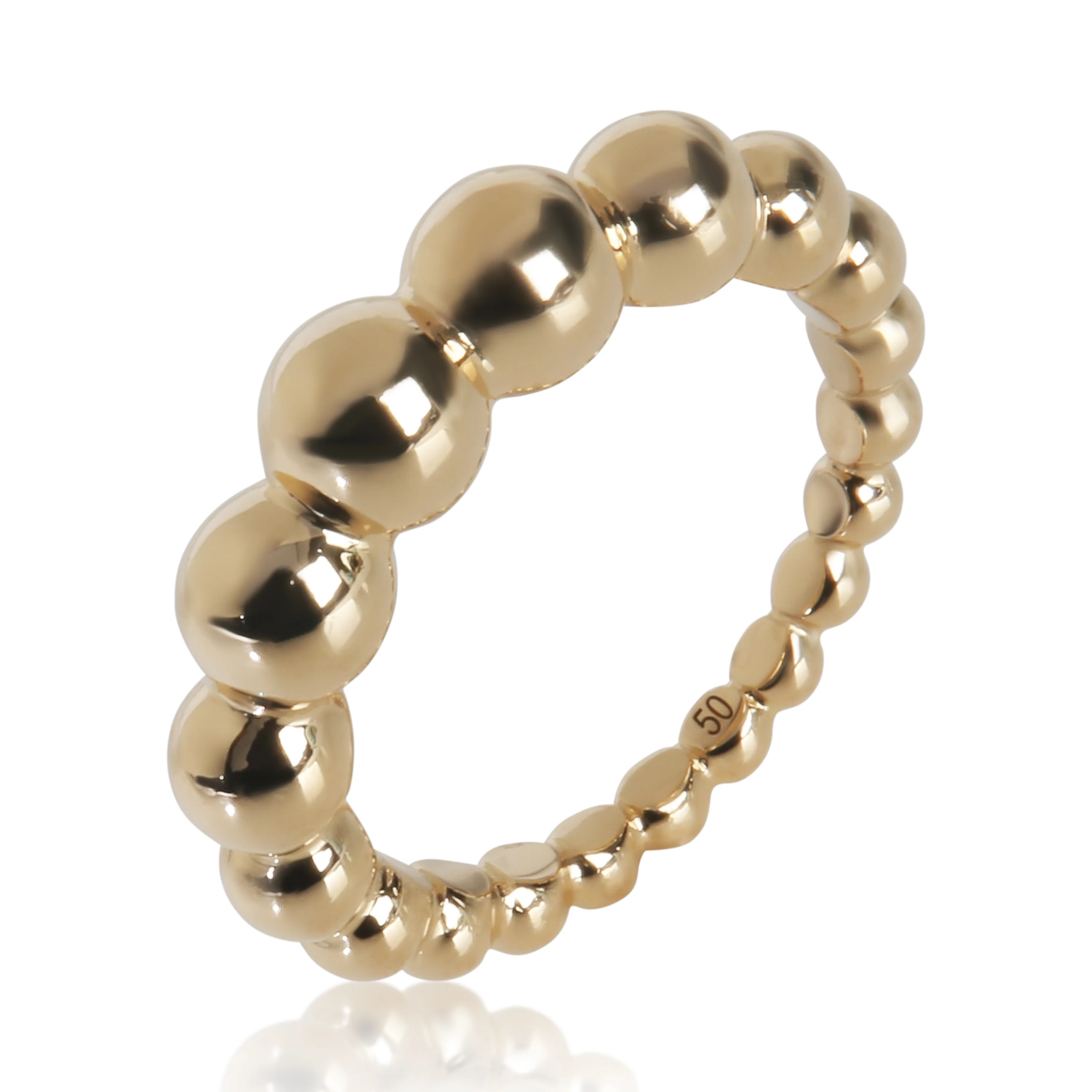 Yellow Gold  Perlee Ring - Image 4
