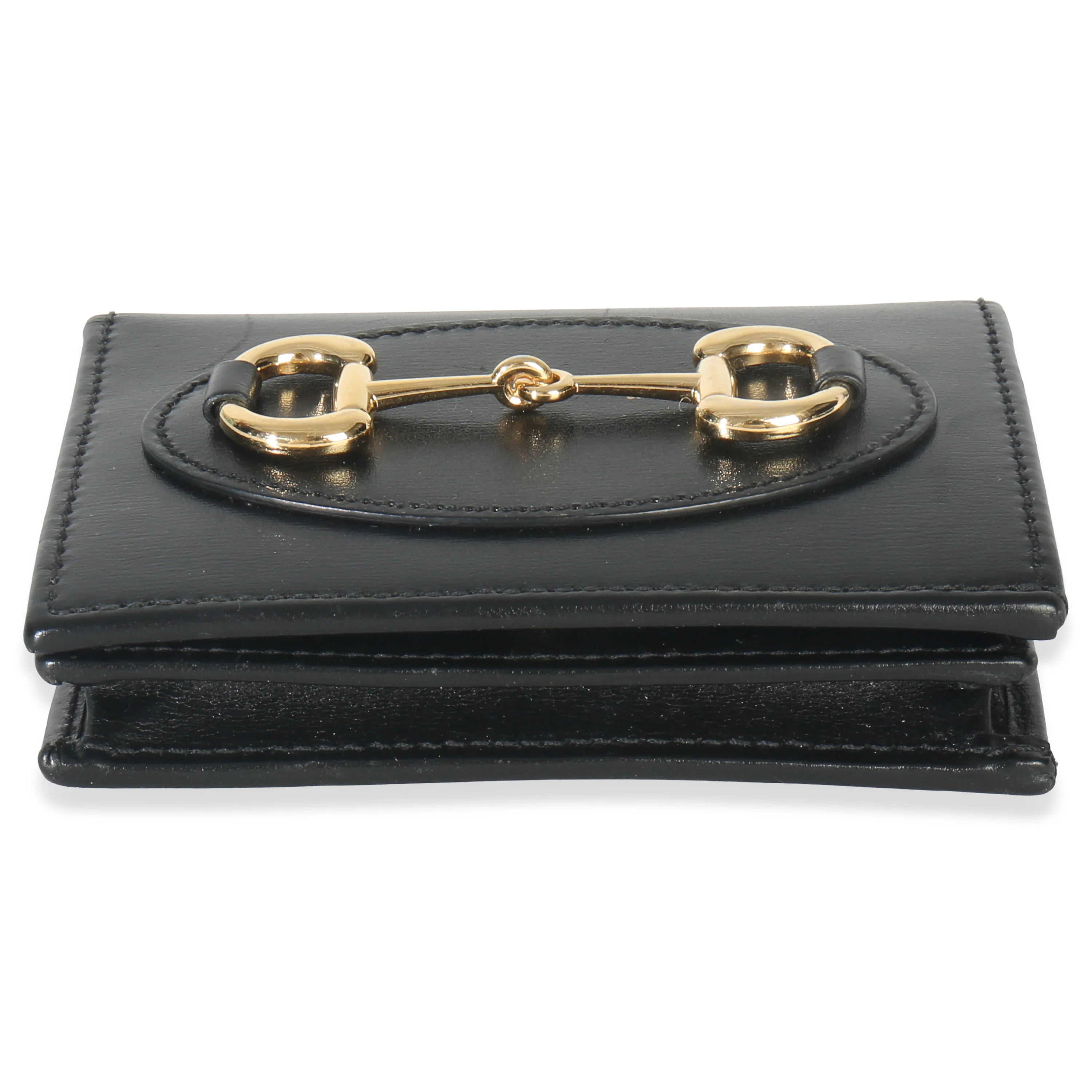 Black Calfskin Horsebit 1955 Card Case - Image 5