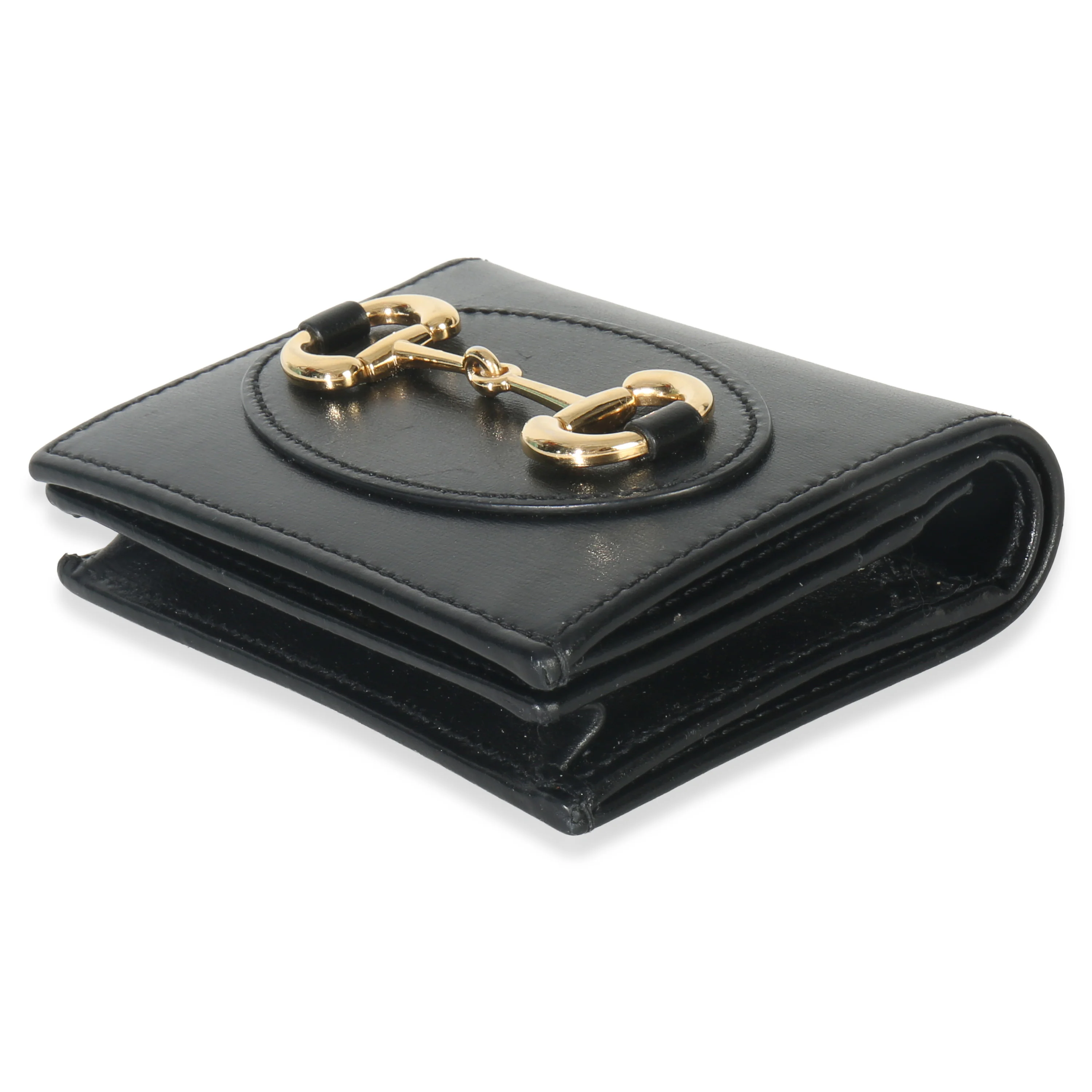 Black Calfskin Horsebit 1955 Card Case - Image 7