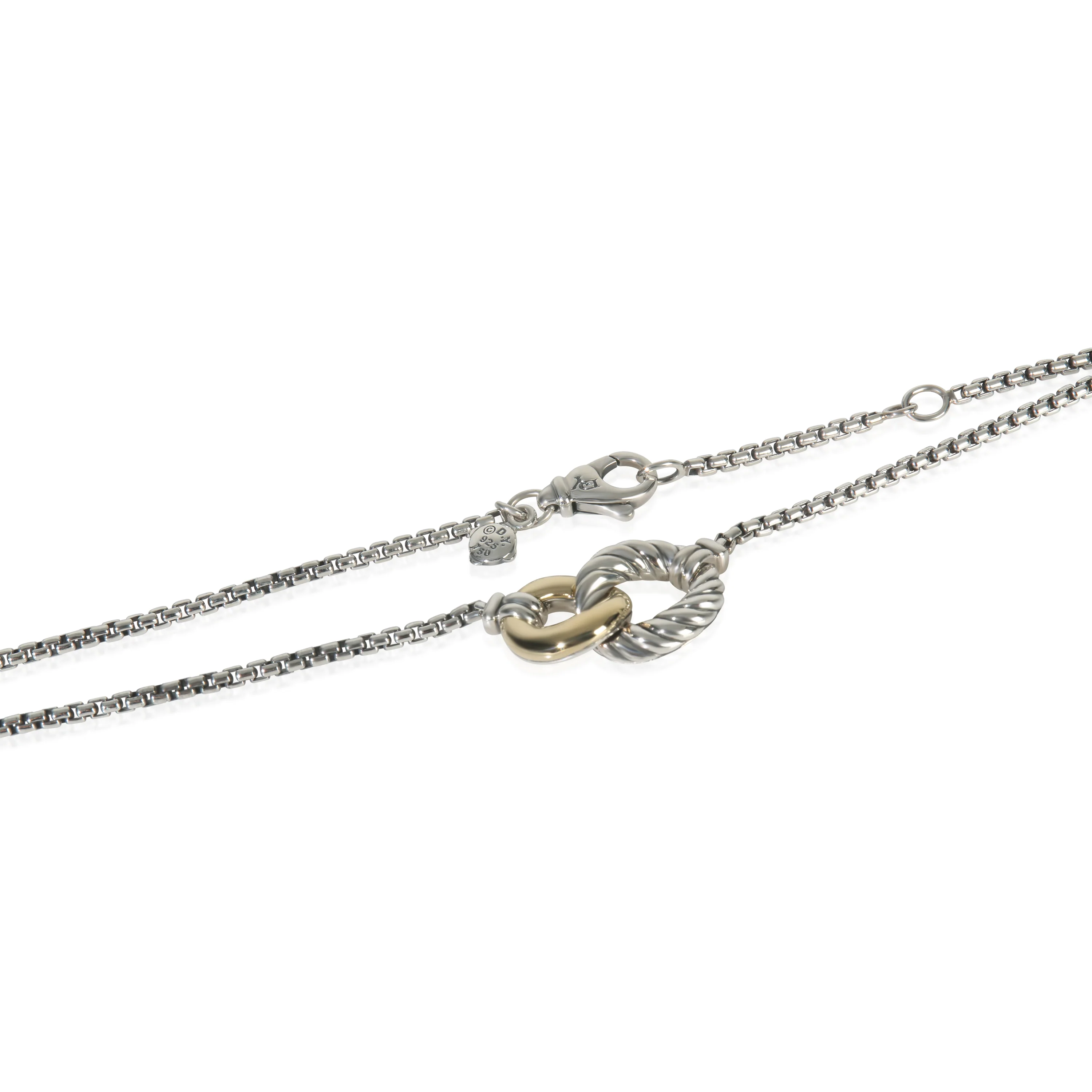 Yellow Gold & Sterling Silver  Belmont Necklace - Image 2