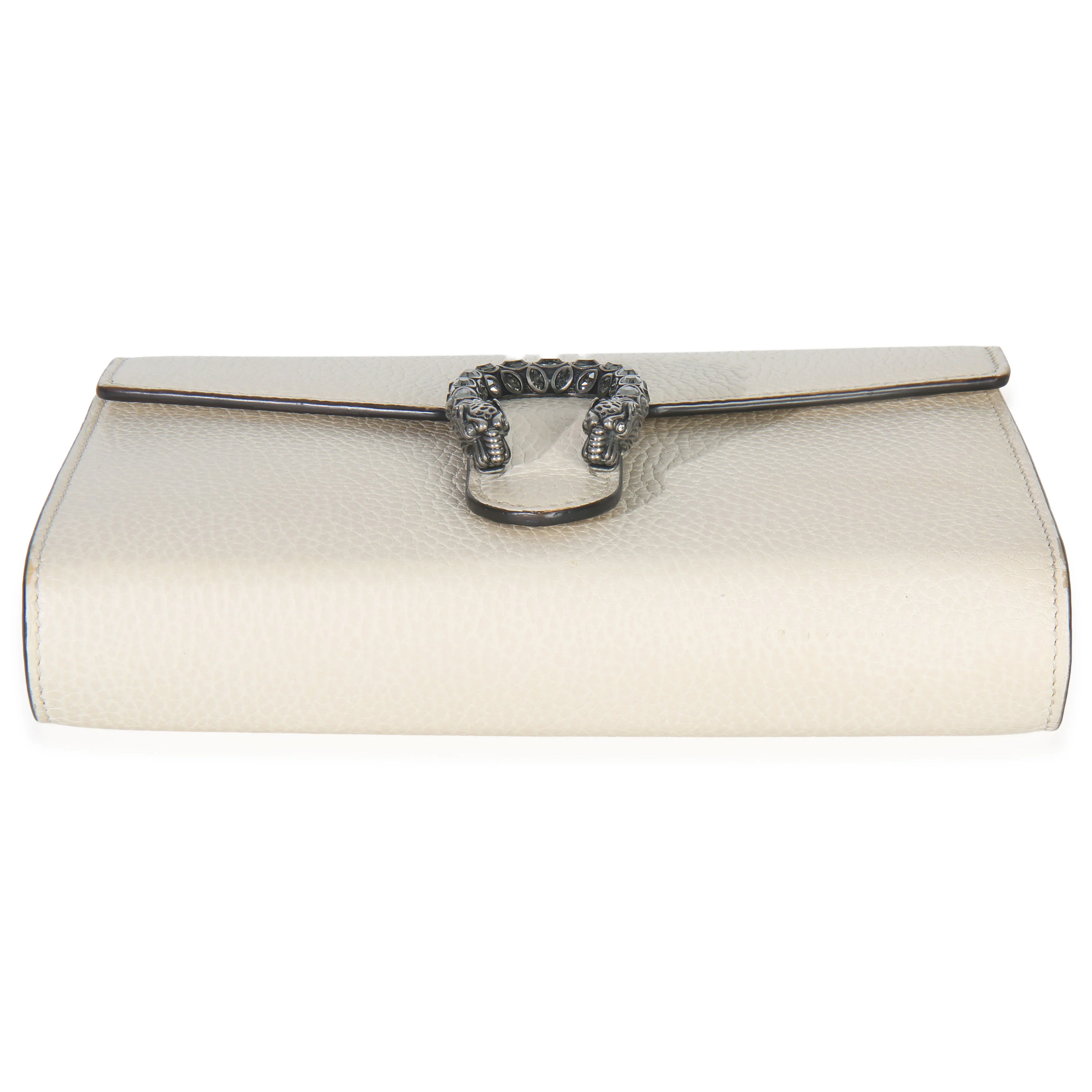 Mystic White Dollar Calfskin Mini Dionysus Chain Wallet - Image 5