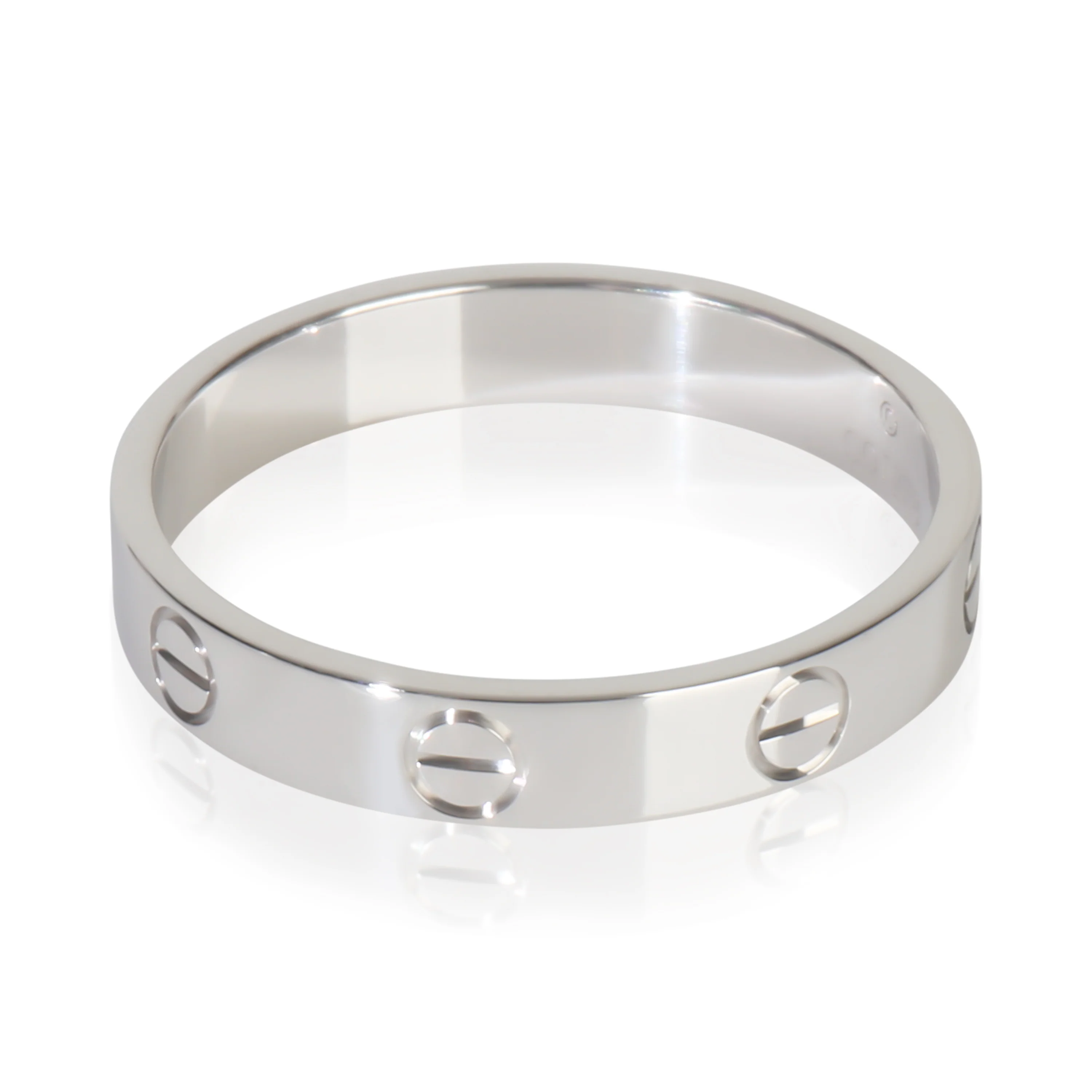 White Gold  Small Model Love Ring - Image 2