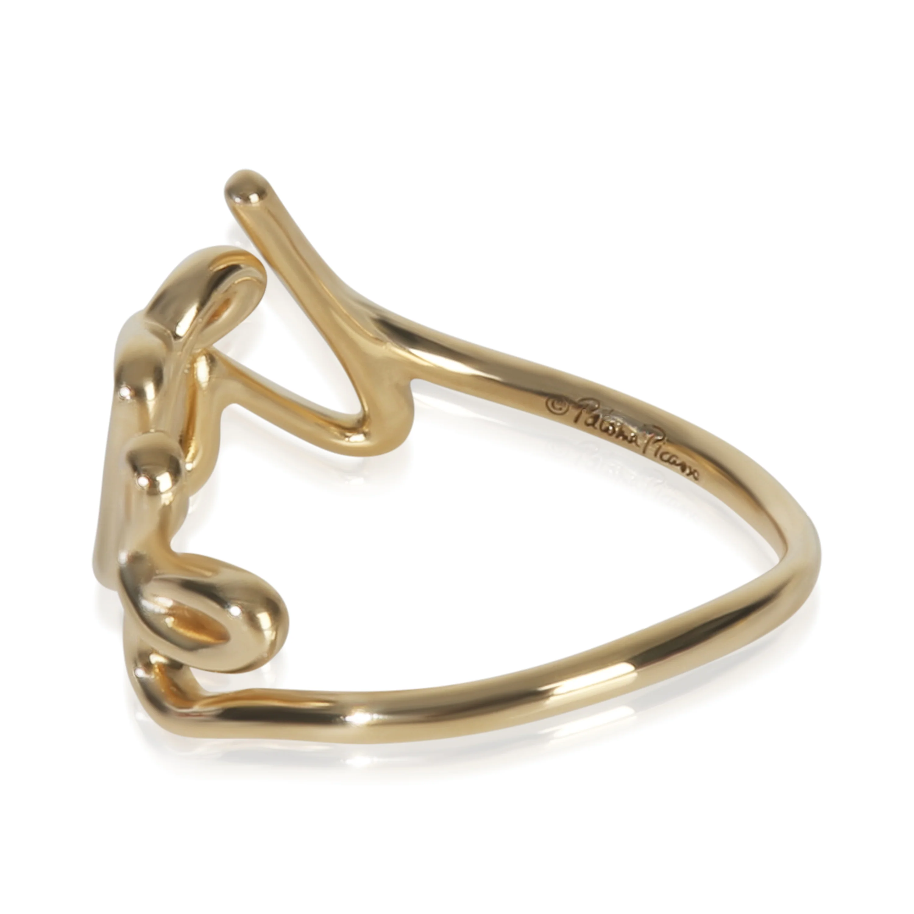 Yellow Gold  Paloma Picasso Small Grafitti Love Ring - Image 3
