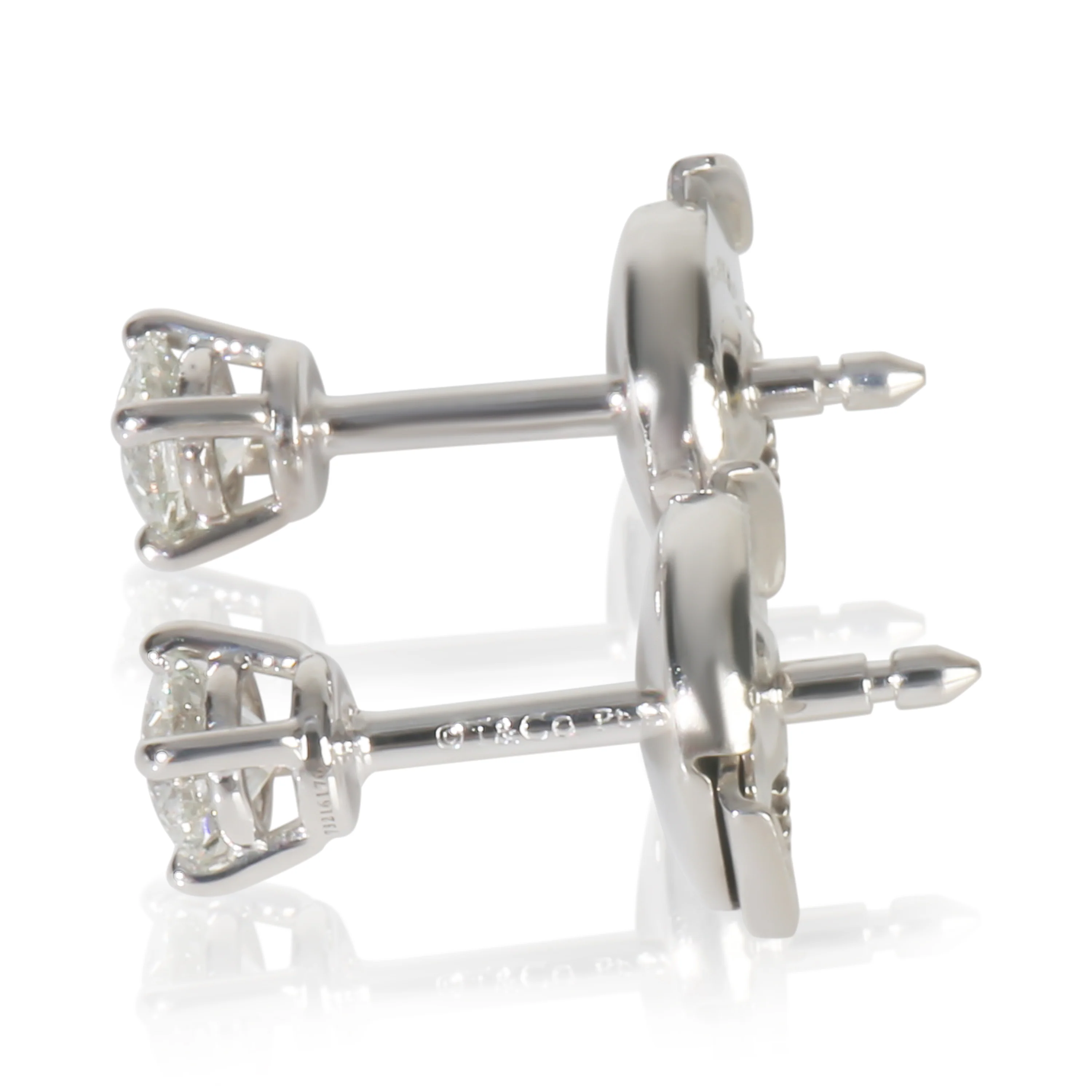 Platinum Diamond Earrings - Image 2