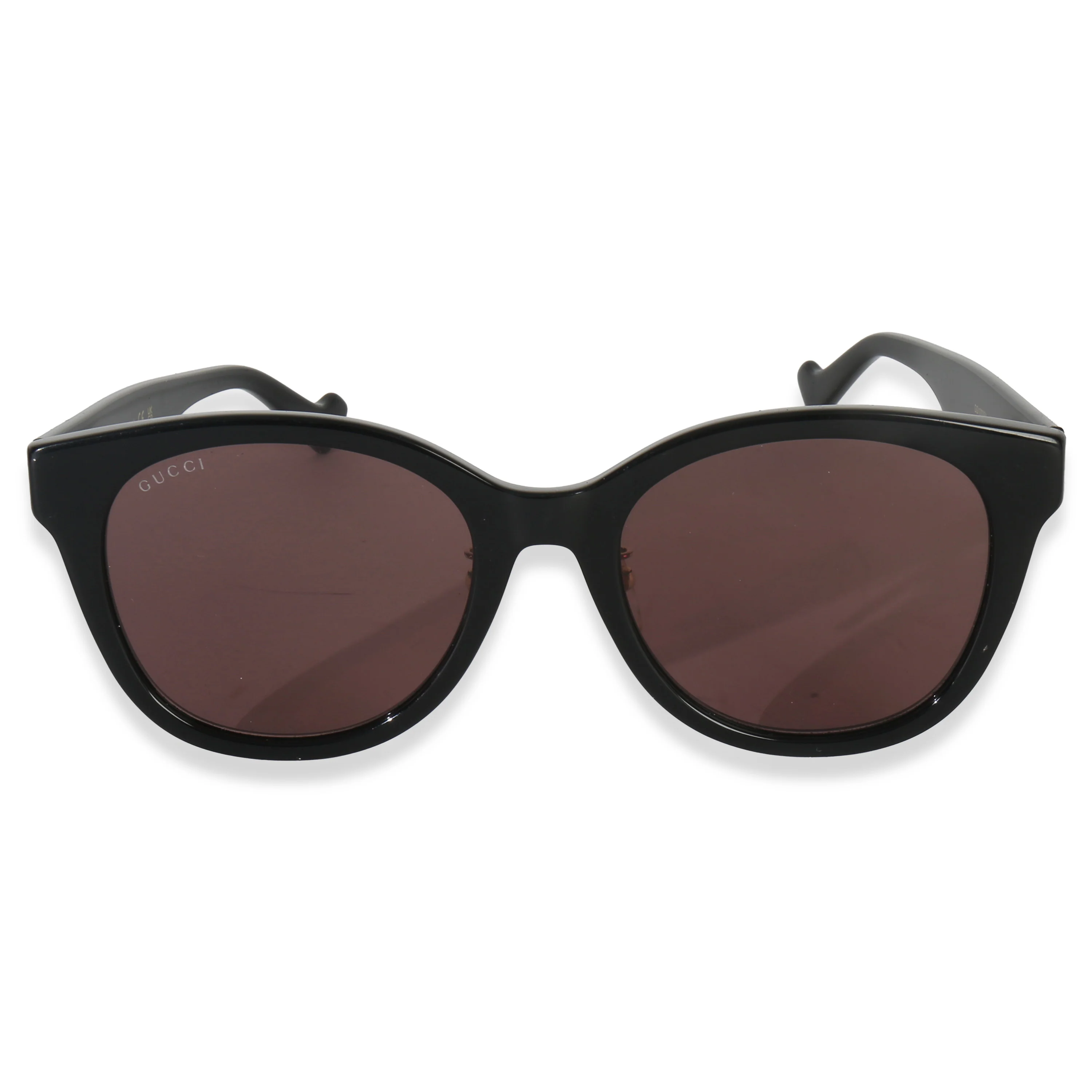 Black Acetate Round Lens Sunglasses - Image 3