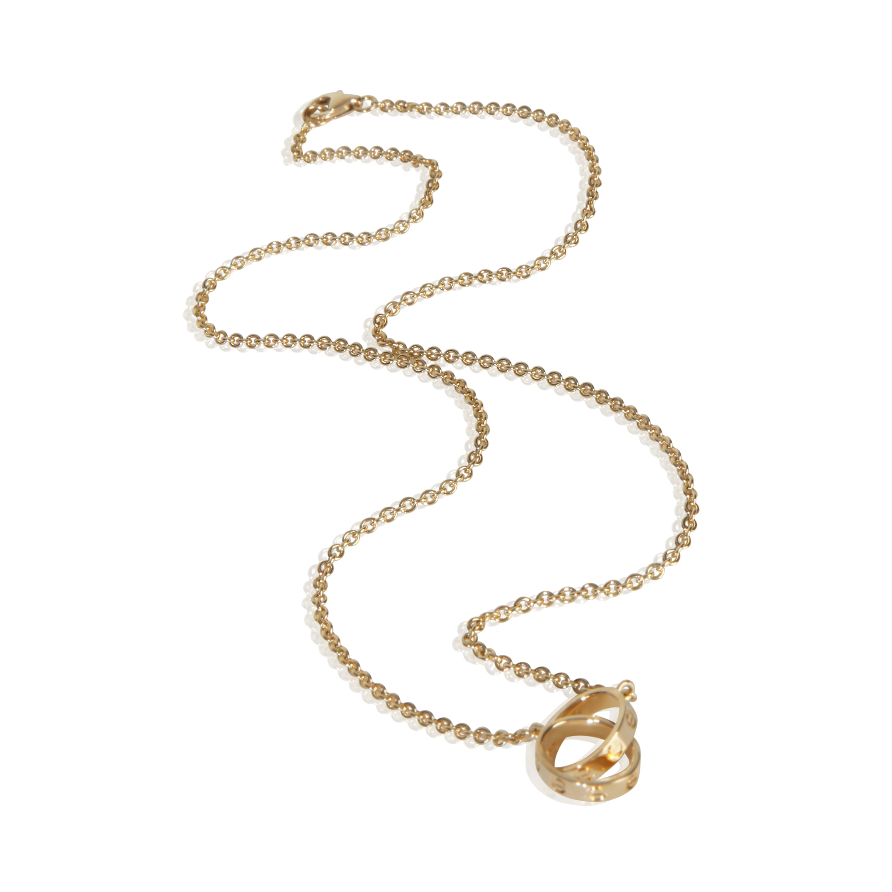 Yellow Gold  Love Necklace - Image 3