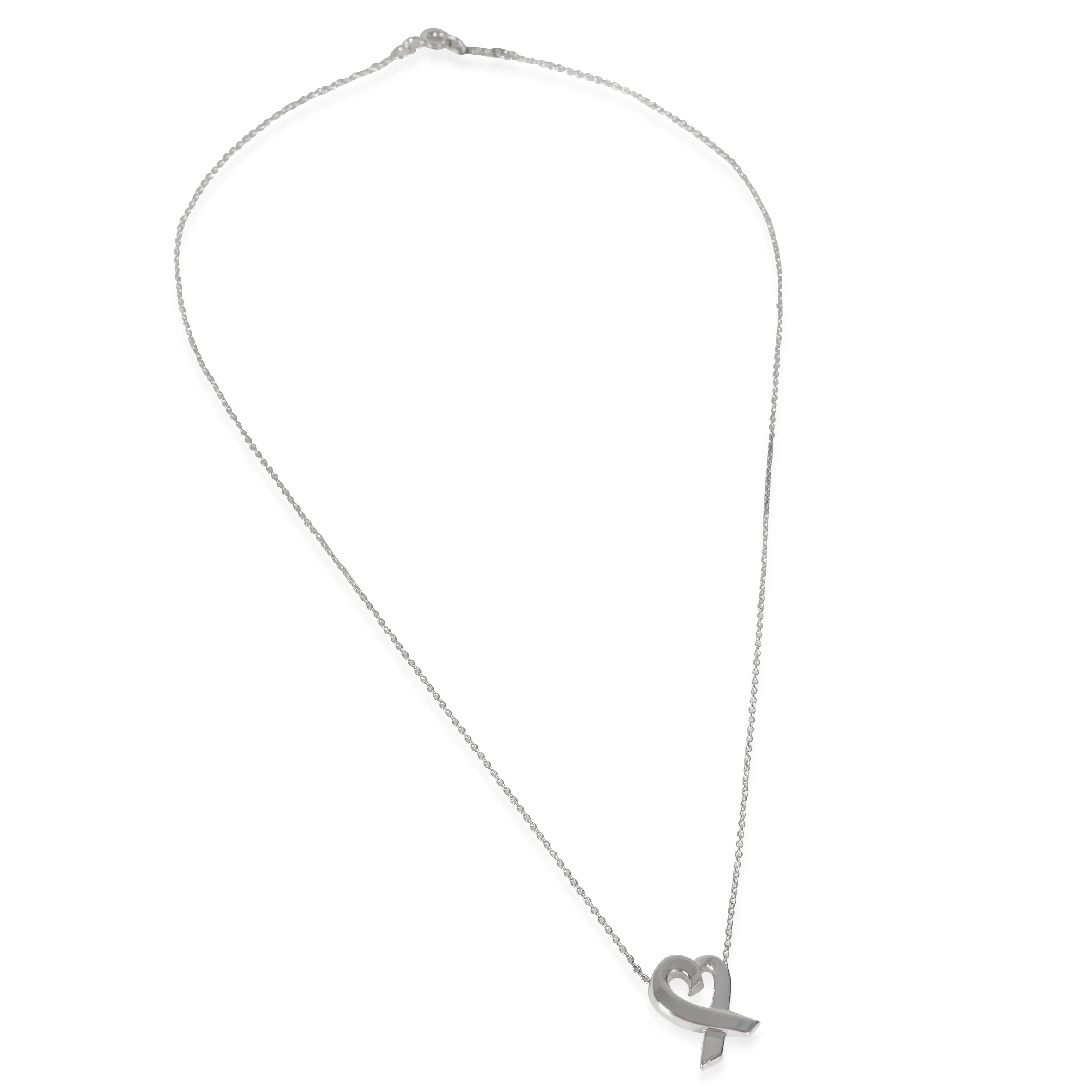 Sterling Silver Paloma Picasso Small Model Loving Heart Pendant - Image 2