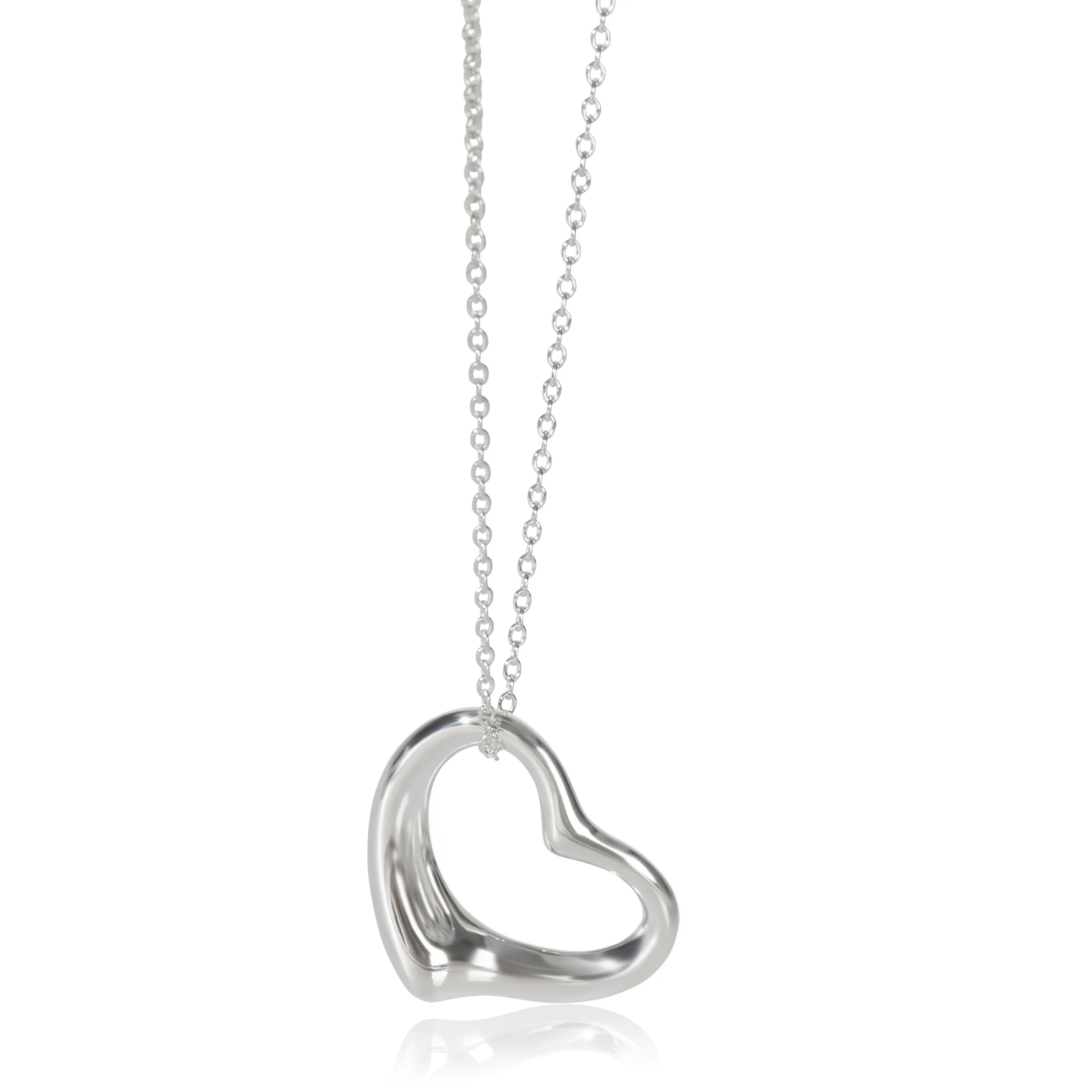 Sterling Silver Elsa Peretti 27mm Open Heart Pendant