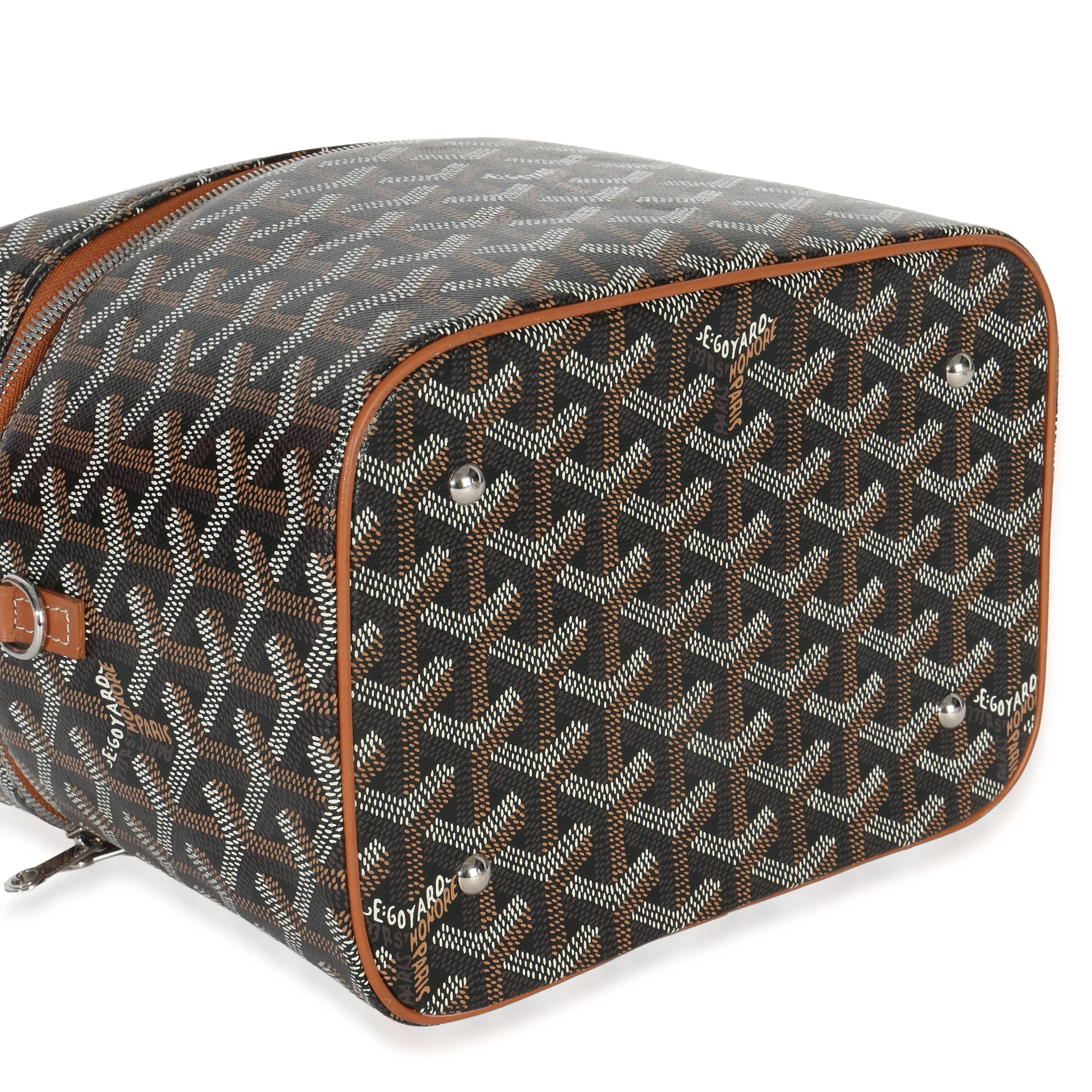 Gold Black Goyardine Canvas Muse Vanity Case - Image 6