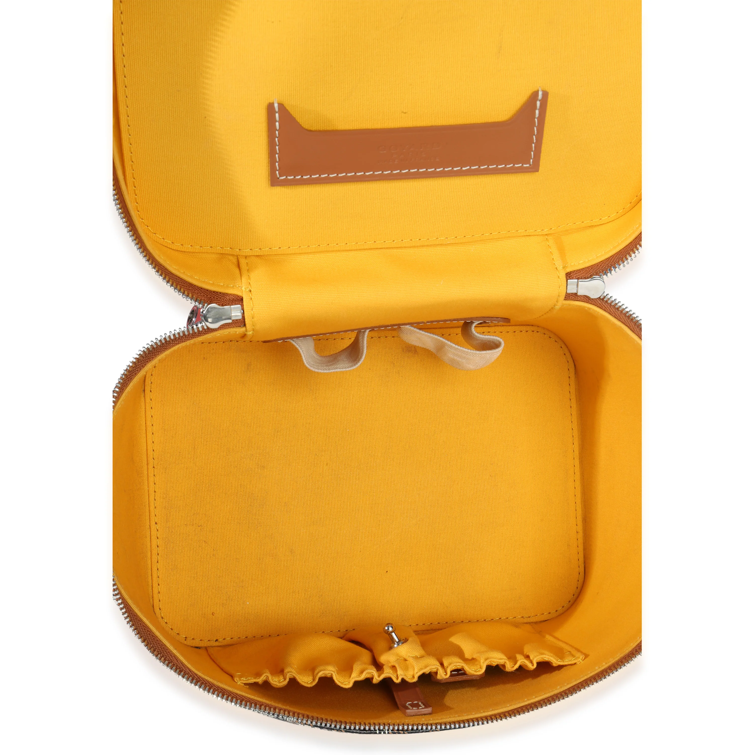 Gold Black Goyardine Canvas Muse Vanity Case - Image 8