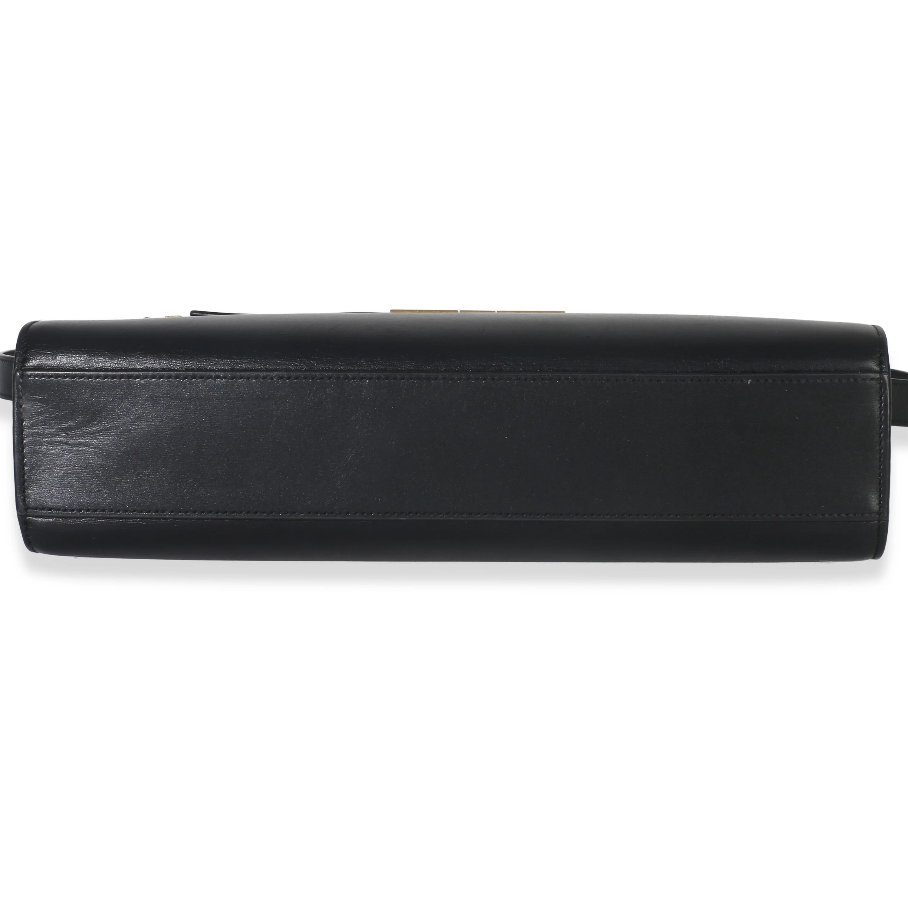 Black Calfskin Medium Manhattan Shoulder Bag - Image 5