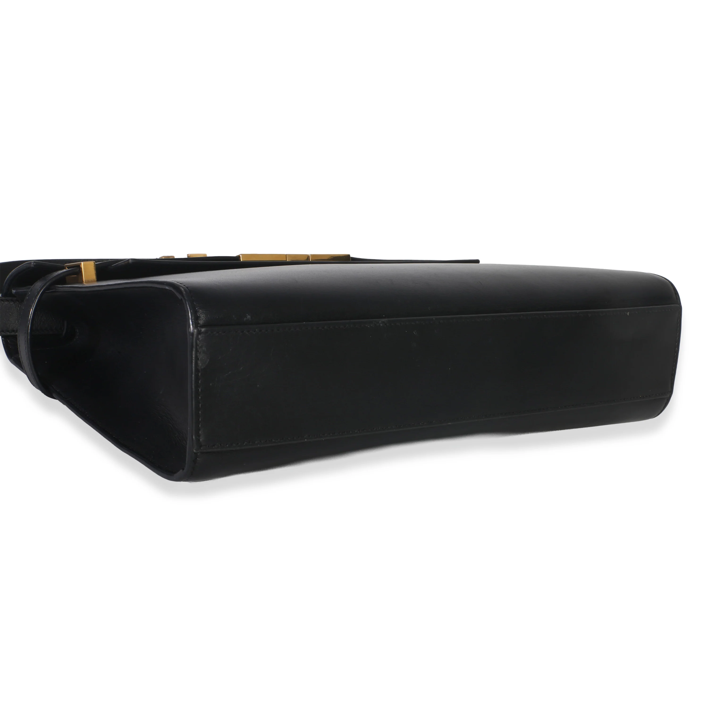Black Calfskin Medium Manhattan Shoulder Bag - Image 6