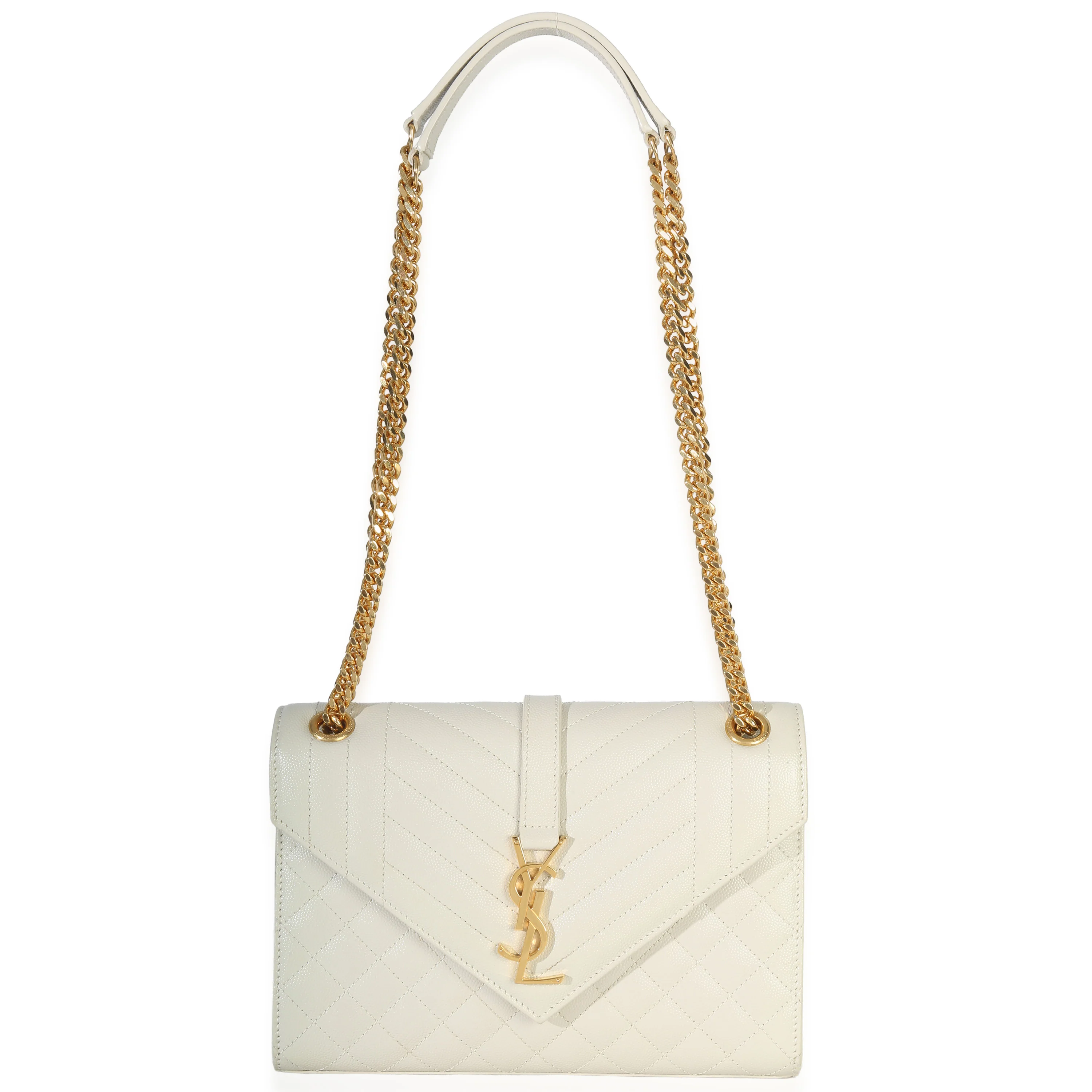 Crema Soft Grain De Poudre Medium Triquilt Monogram Satchel - Image 7