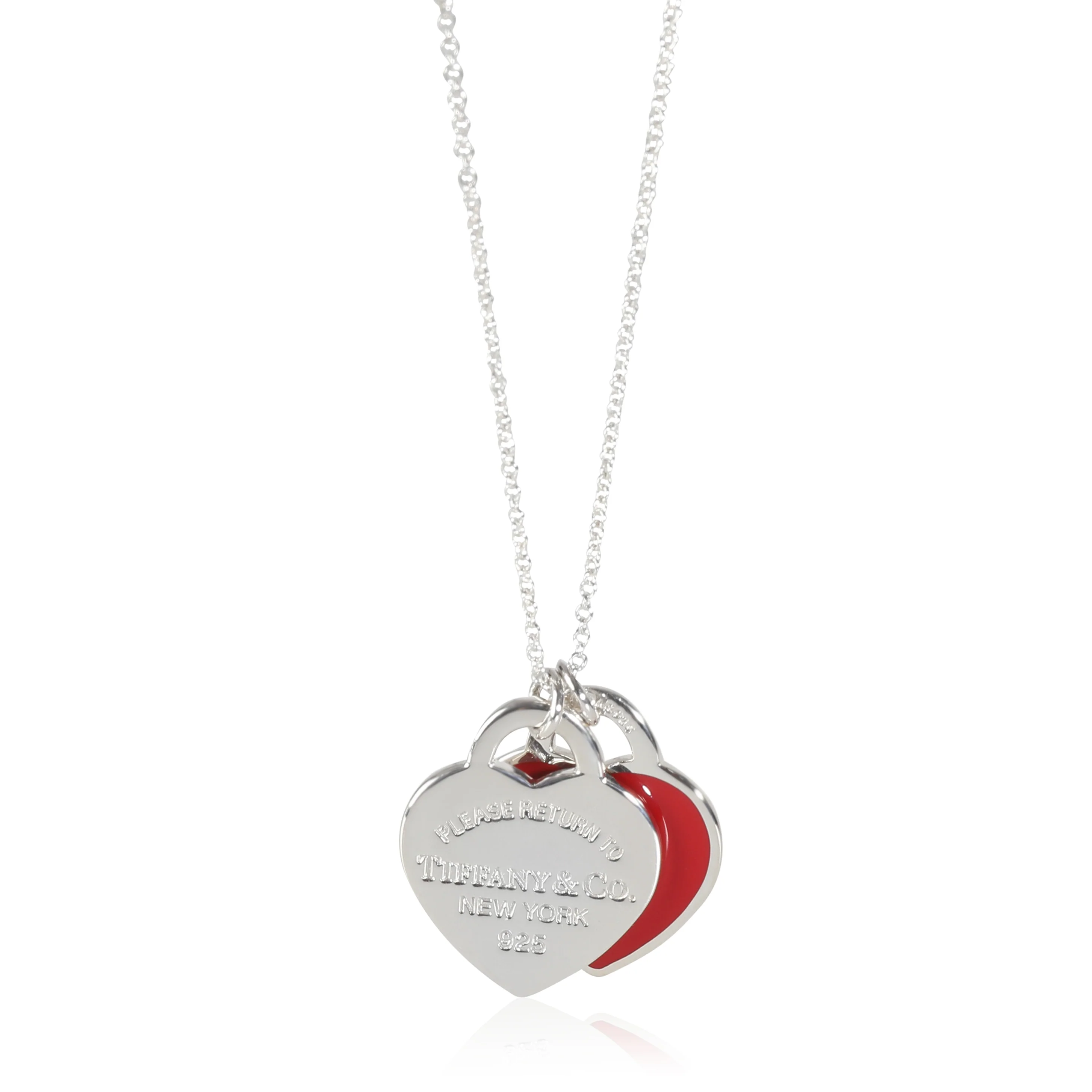 Sterling Silver Return To Tiffany Double Heart Pendant