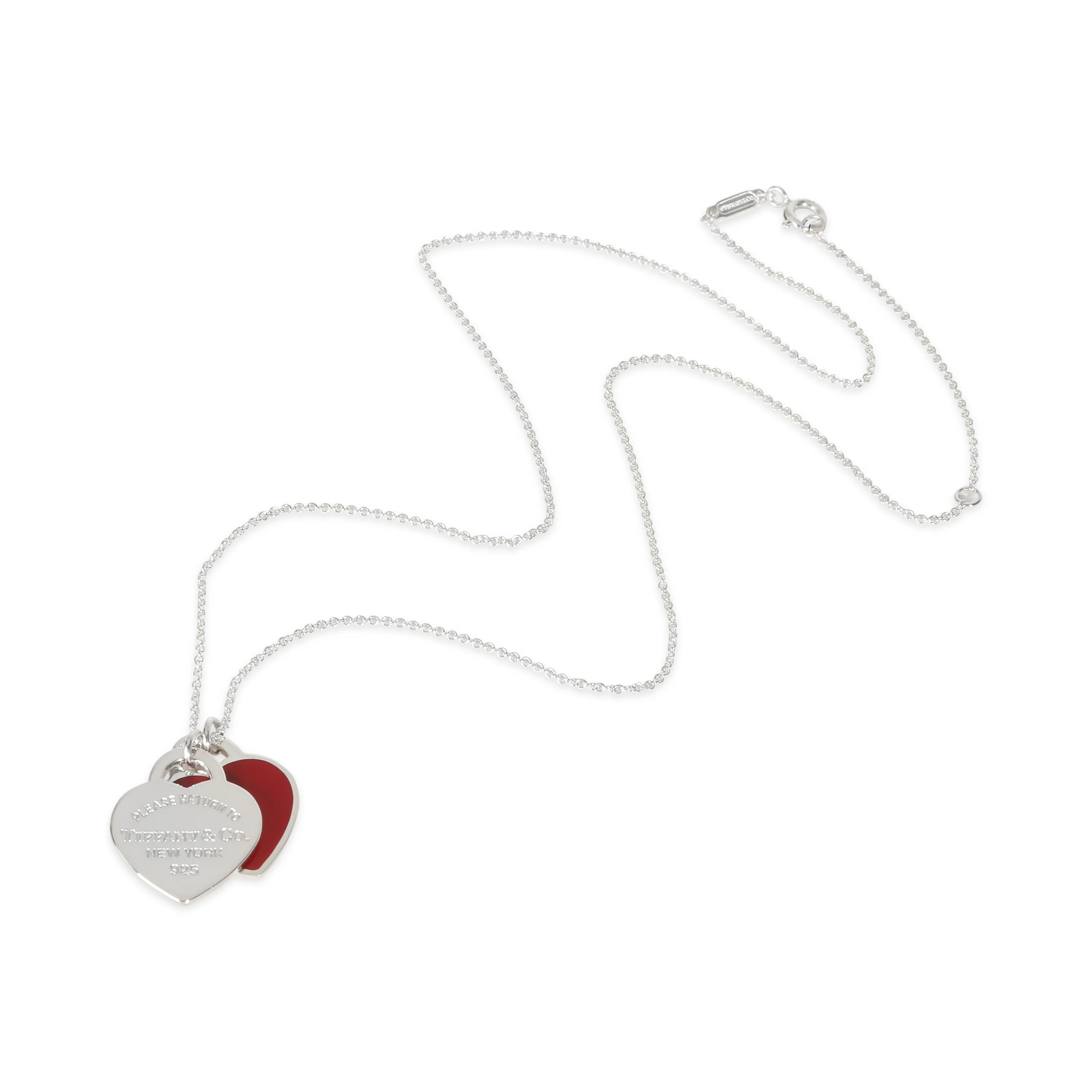 Sterling Silver Return To Tiffany Double Heart Pendant - Image 2