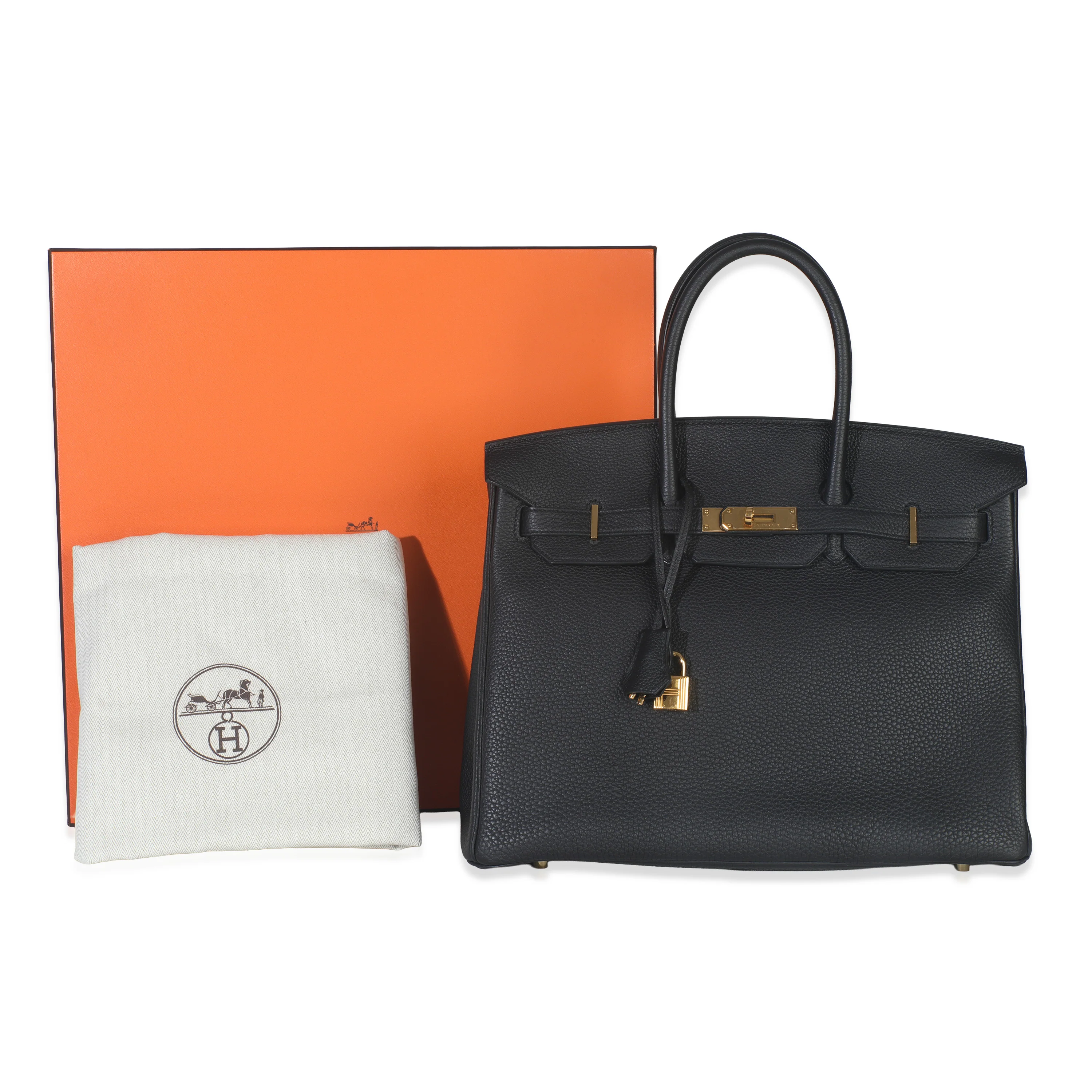 Black Togo Birkin 35 GHW - Image 8