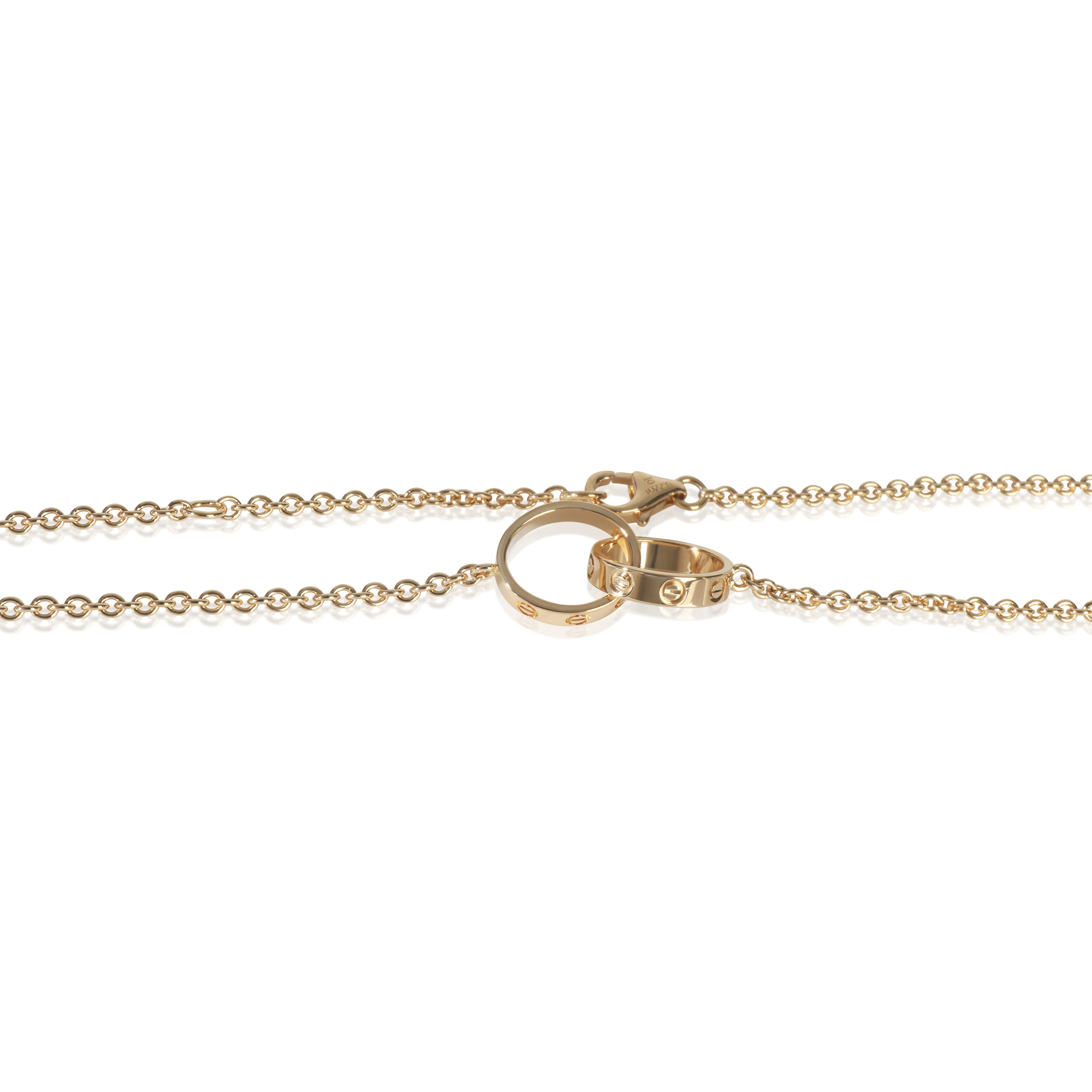 Yellow Gold  Love Necklace - Image 3