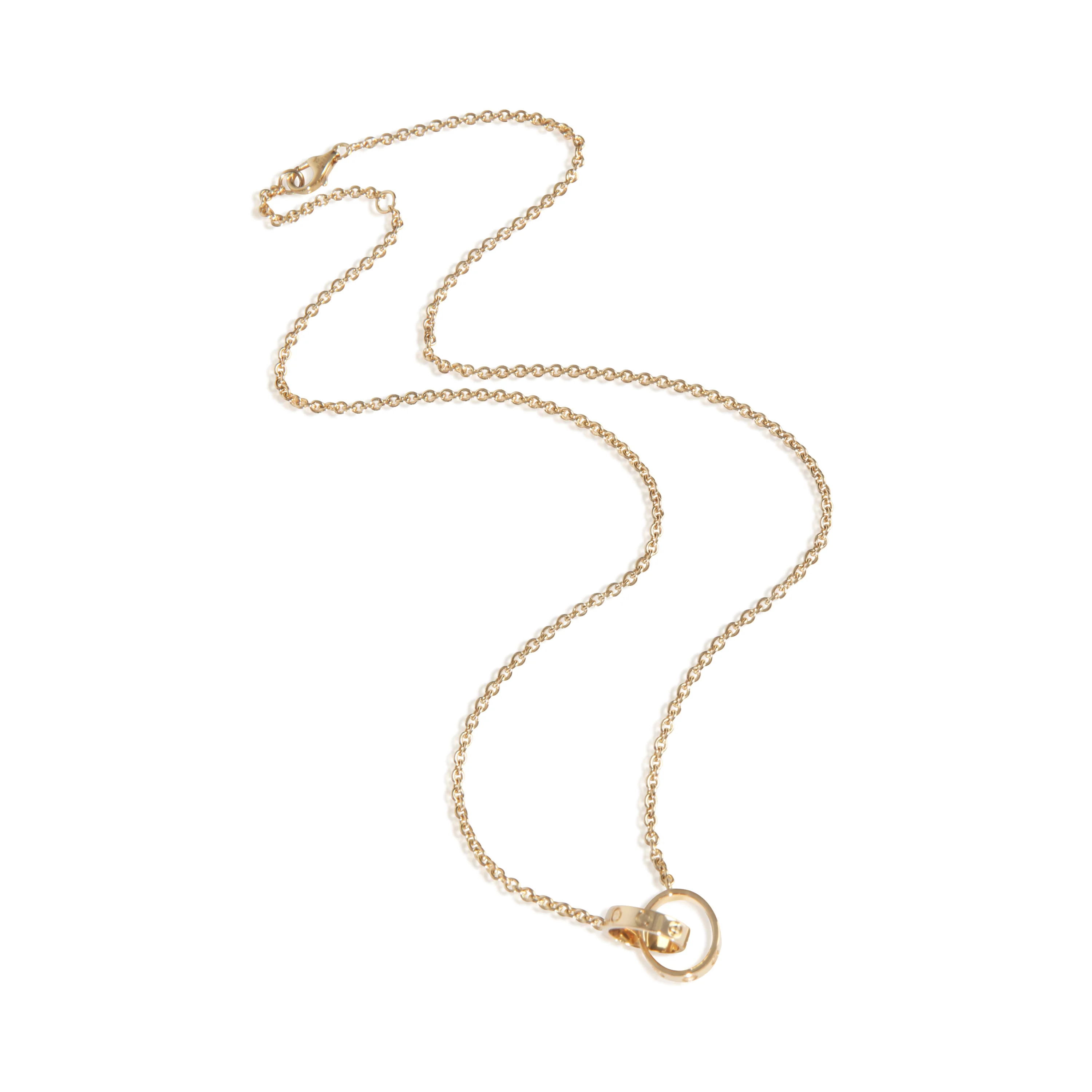 Yellow Gold  Love Necklace - Image 4