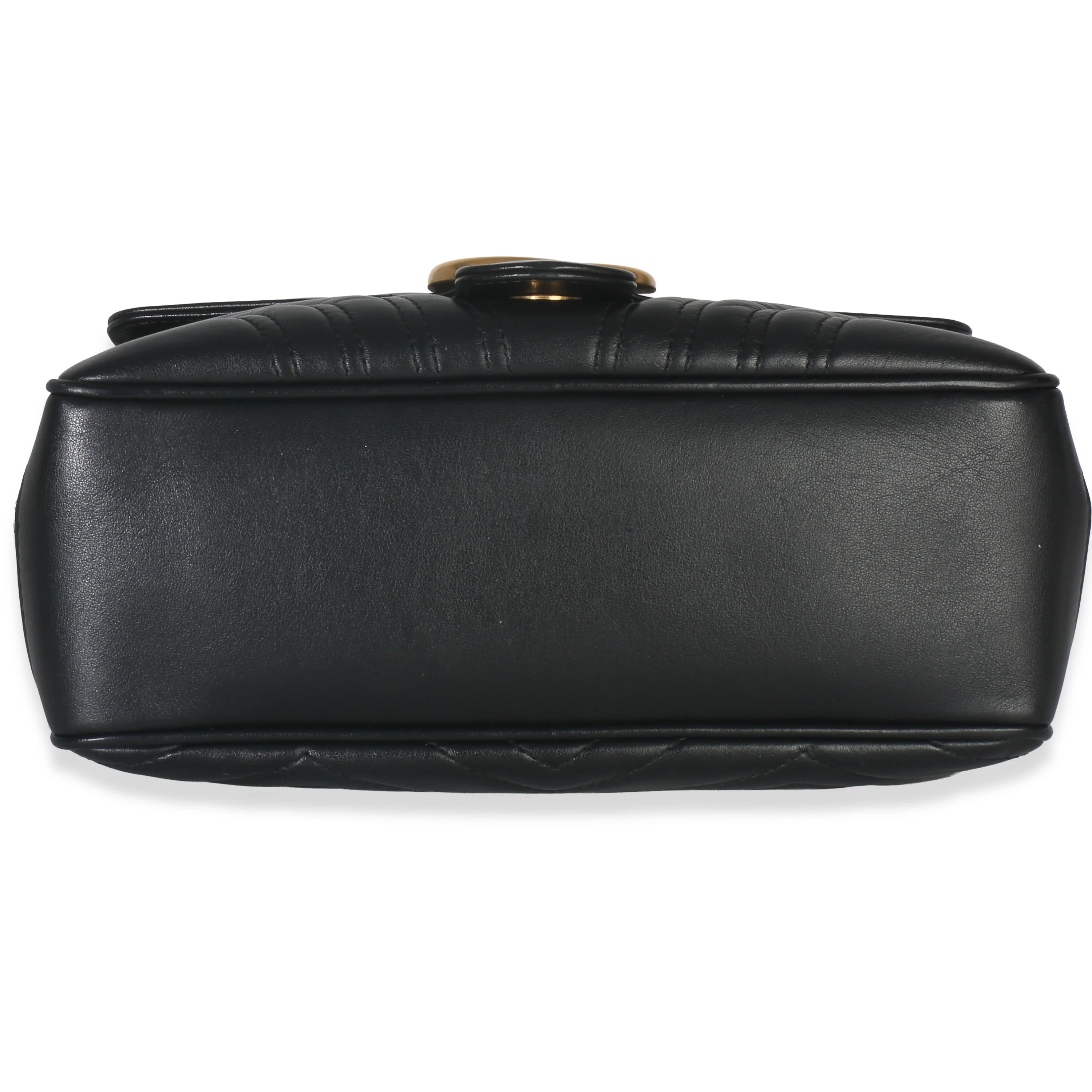 Black Calfskin Matelasse Sylvie Web Small GG Marmont Top Handle Bag - Image 5