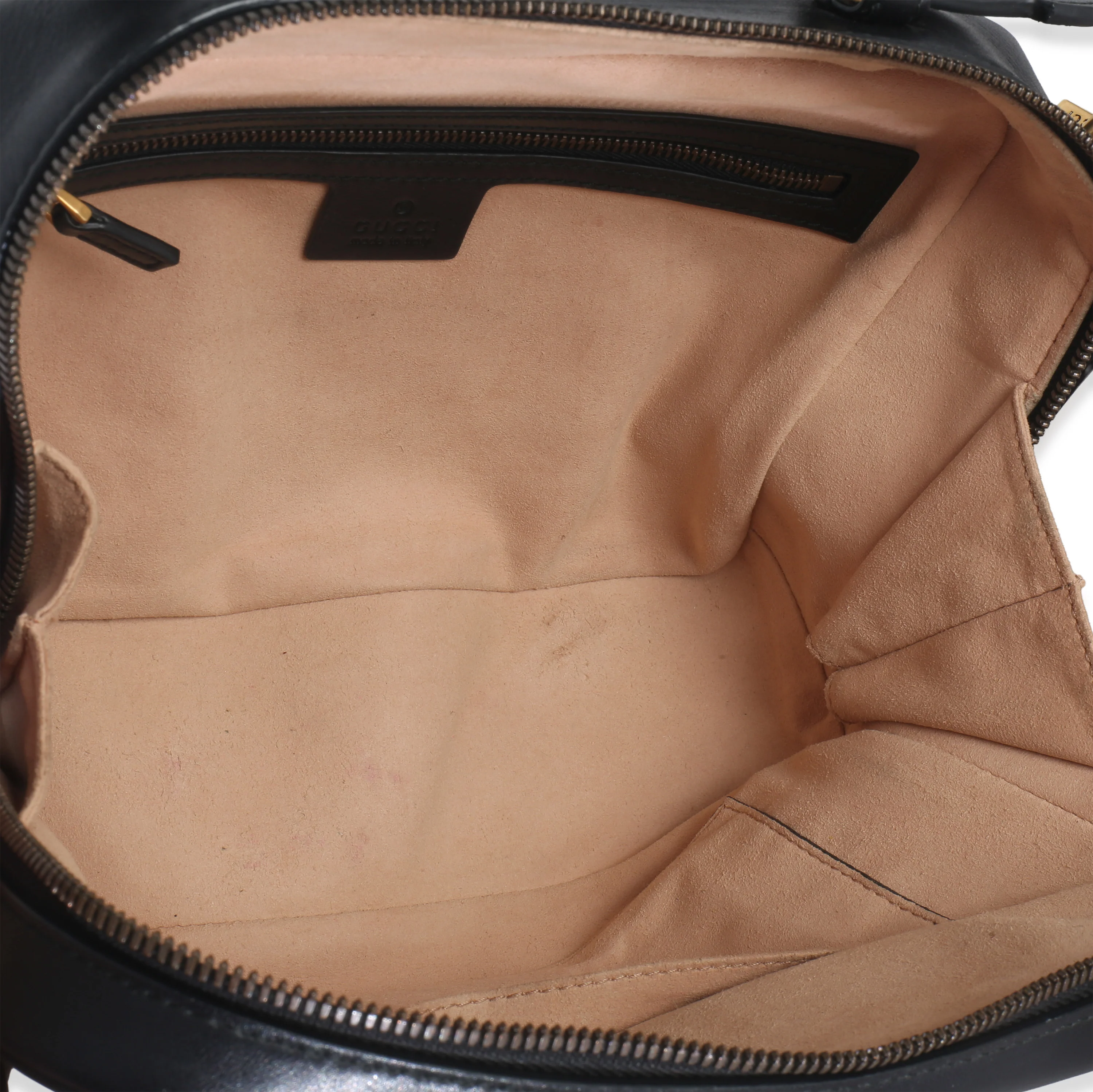 Black Calfskin Matelasse Sylvie Web Small GG Marmont Top Handle Bag - Image 8