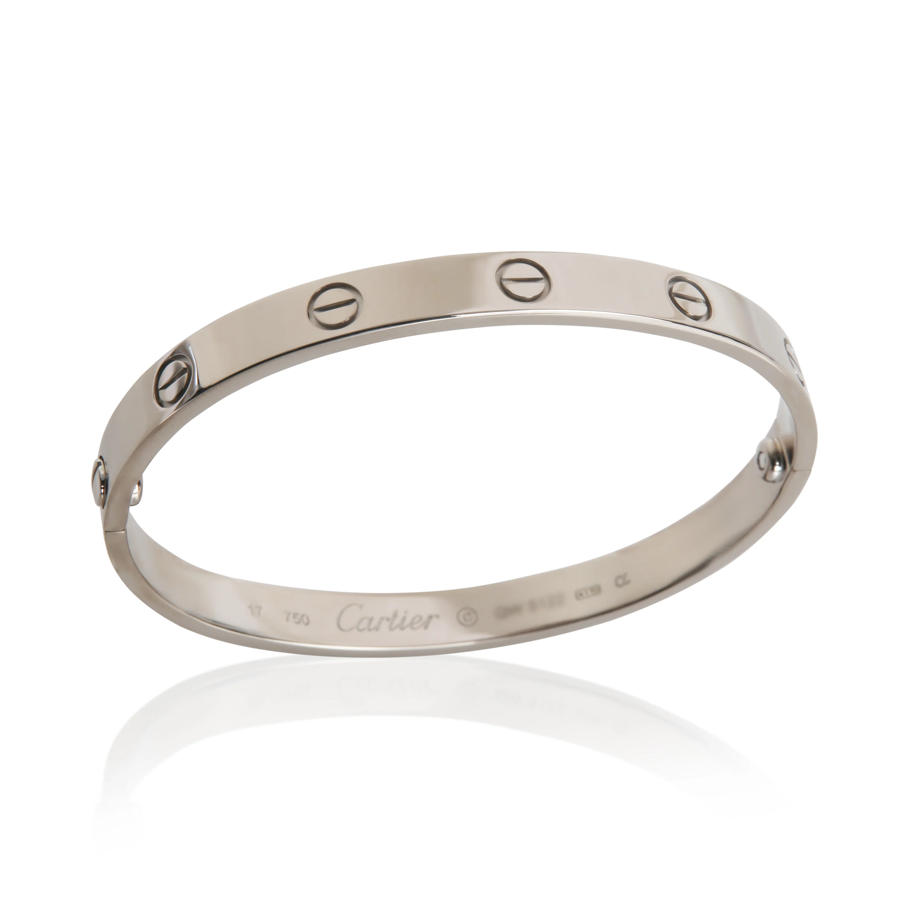White Gold  Love Bracelet - Image 5