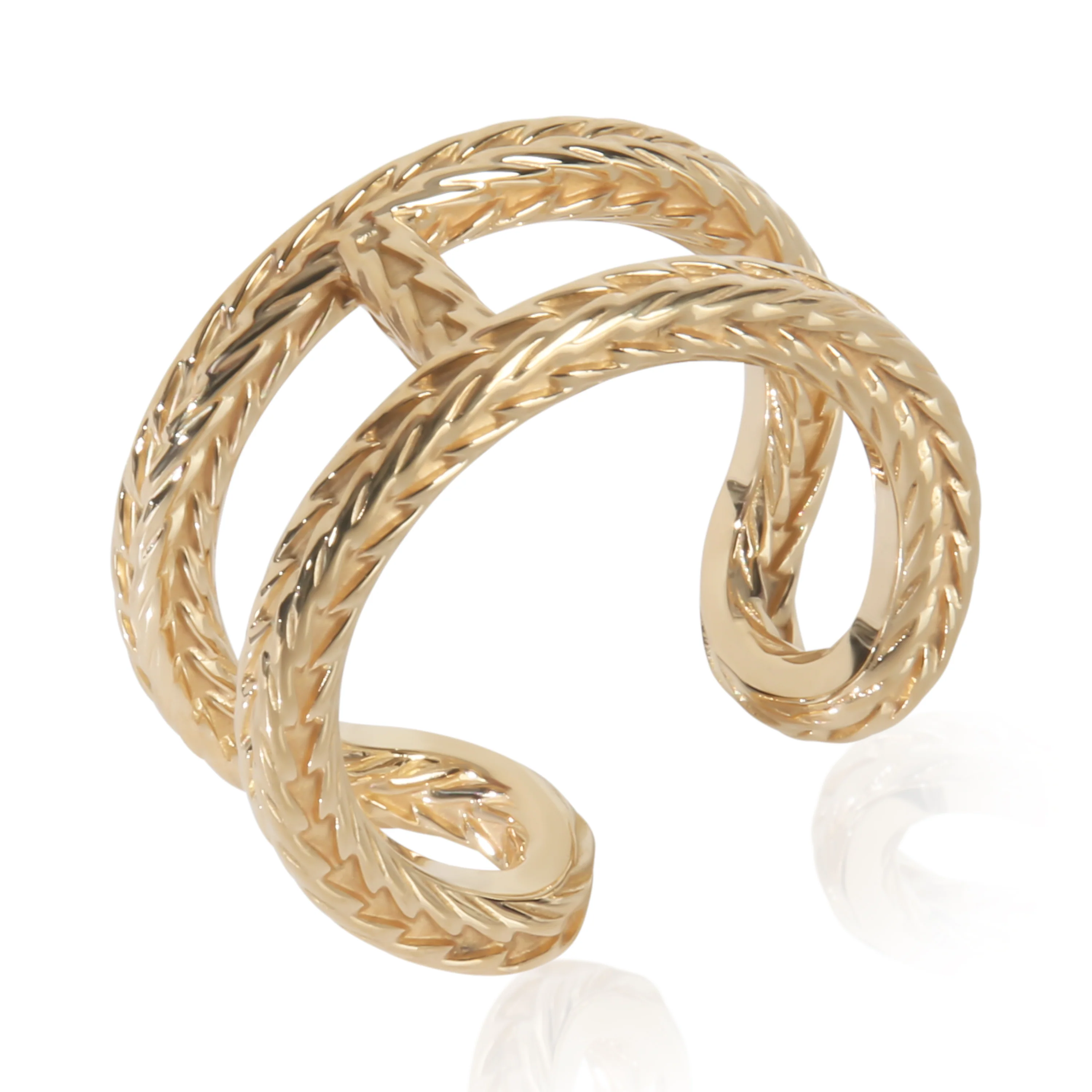 Yellow Gold  Chaine d'Ancre Danae Ring - Image 7