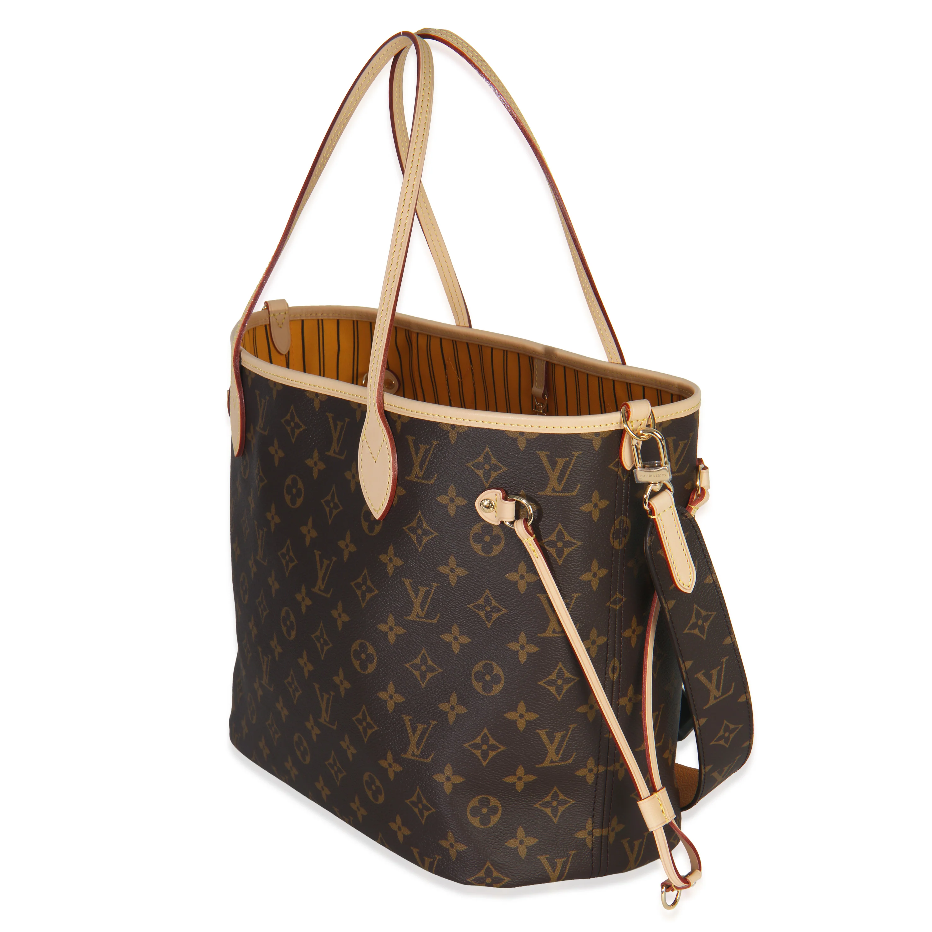 Jaune Safran Monogram Canvas Neverfull Bandouliere Inside Out MM - Image 2